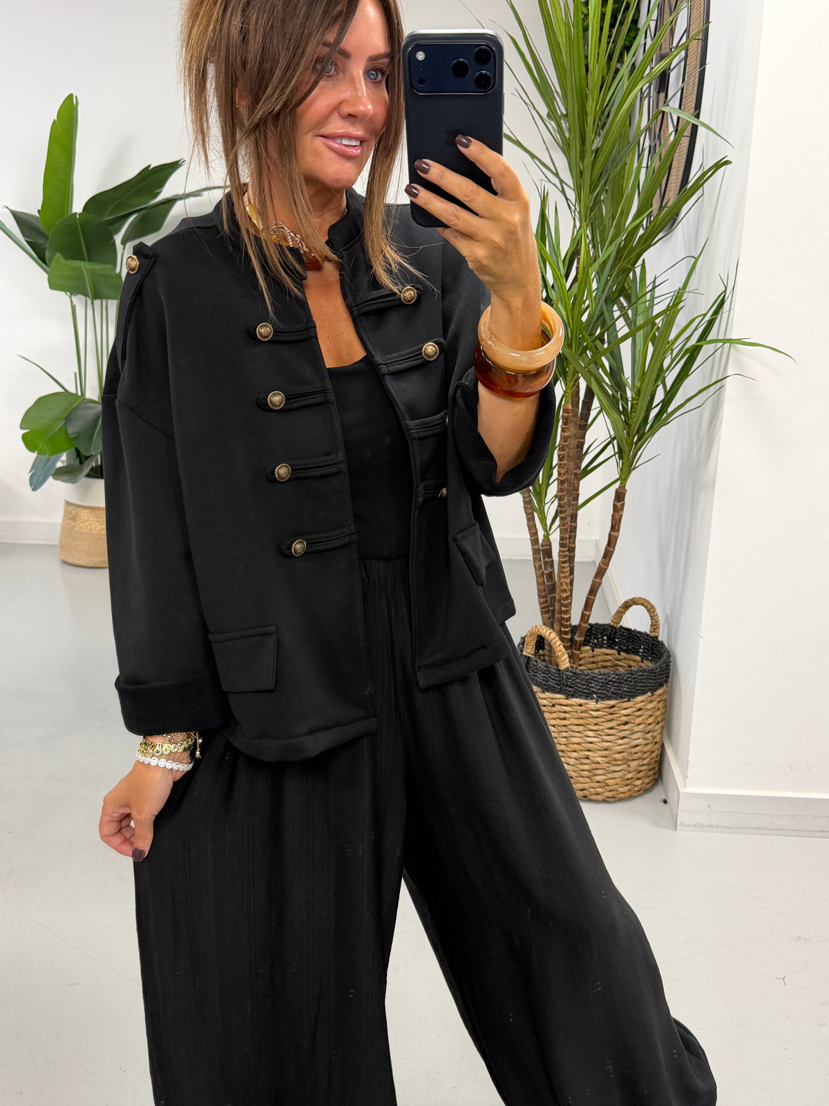 Zeta Otto Military Jacket - Black