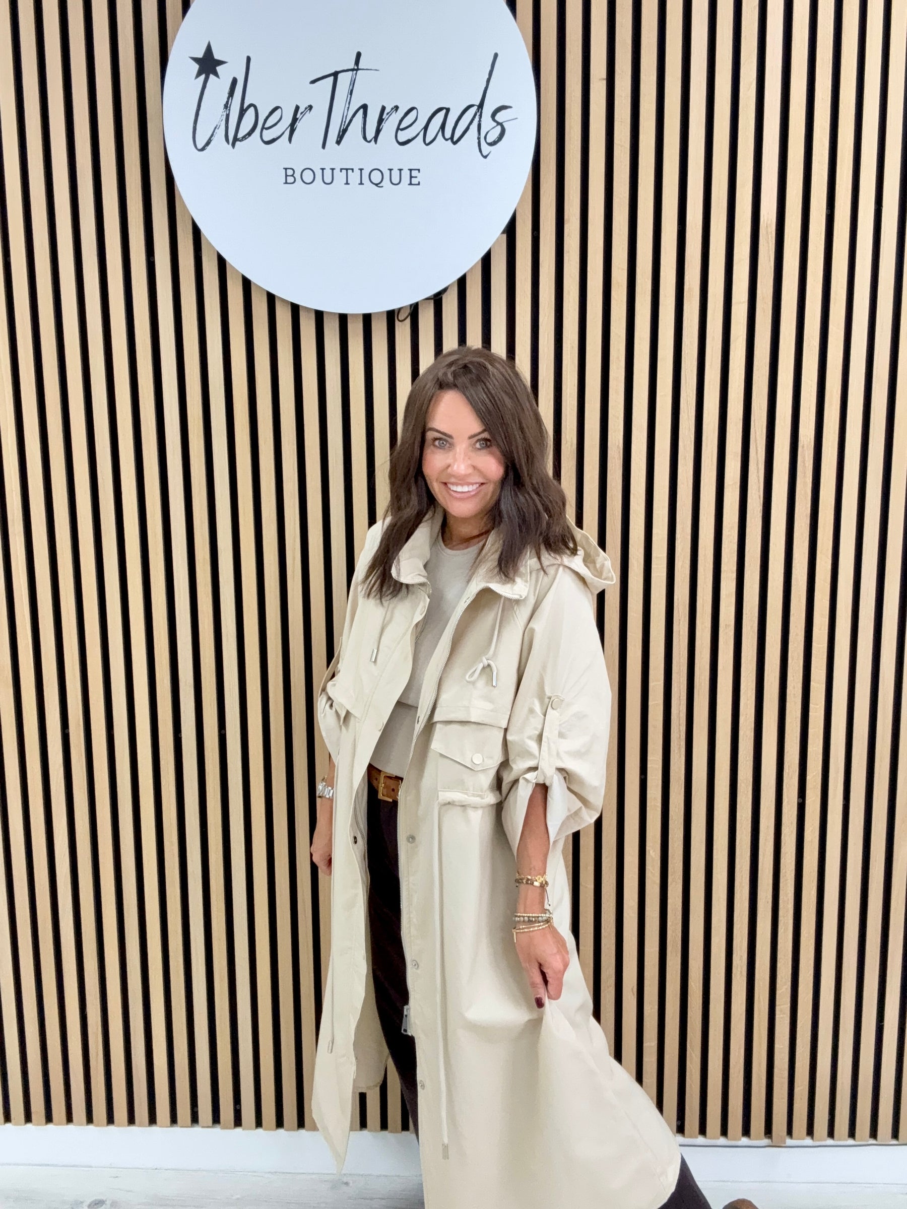 Fly Trench Jacket - Cream