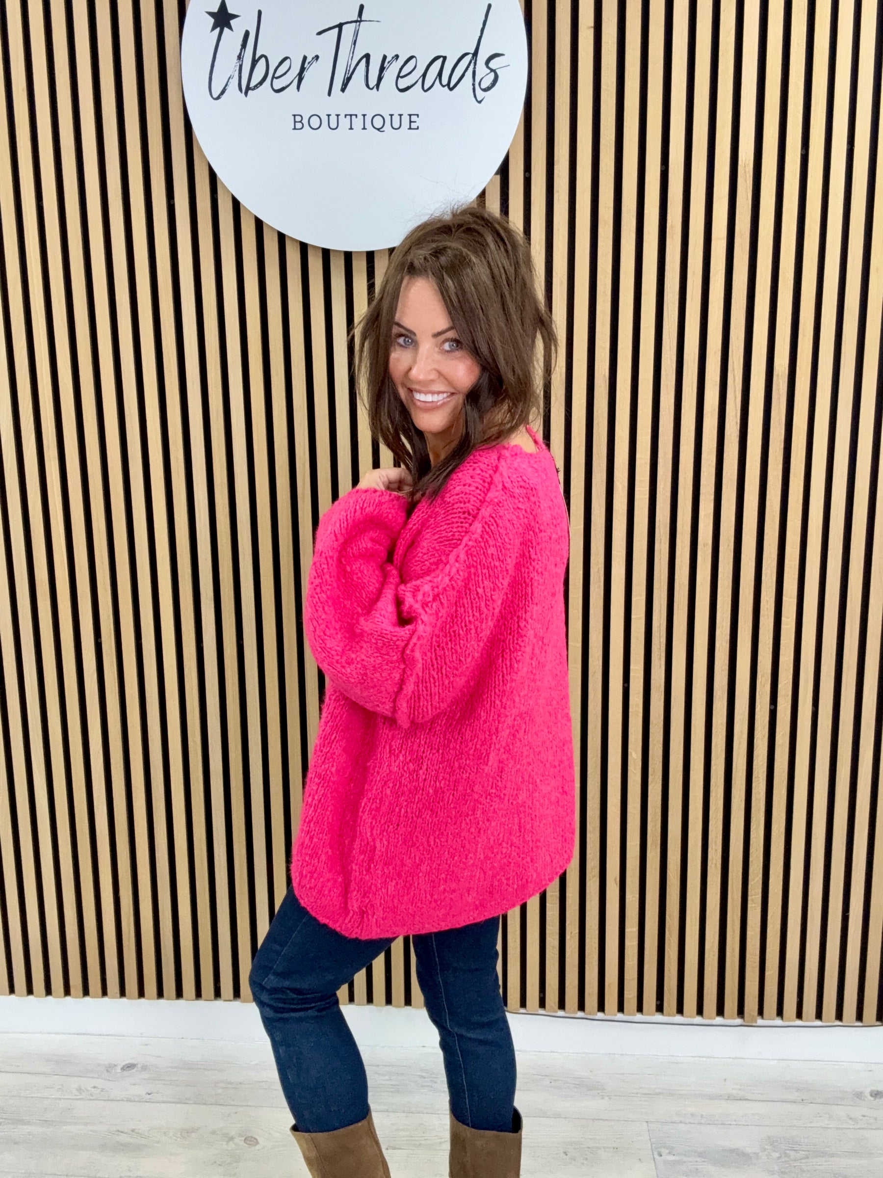 The Rustic Soft Knit - Pink