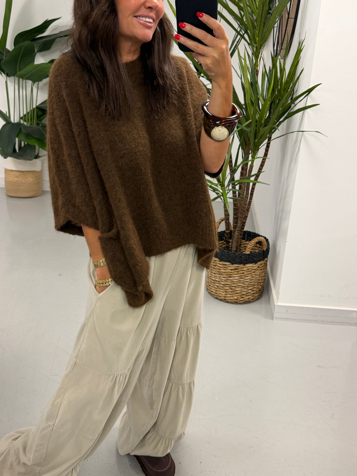 Zeta Otto Slouch Knit - Chocolate