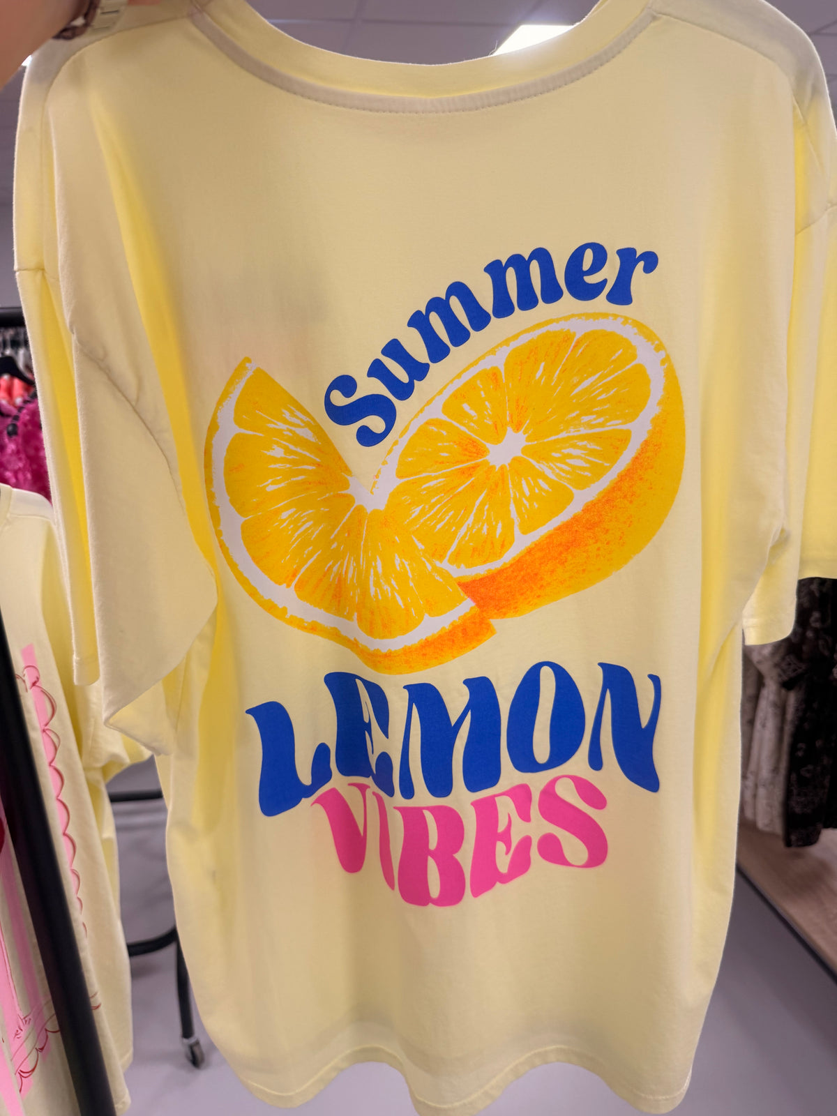 Lemon Vibes Slogan Tee