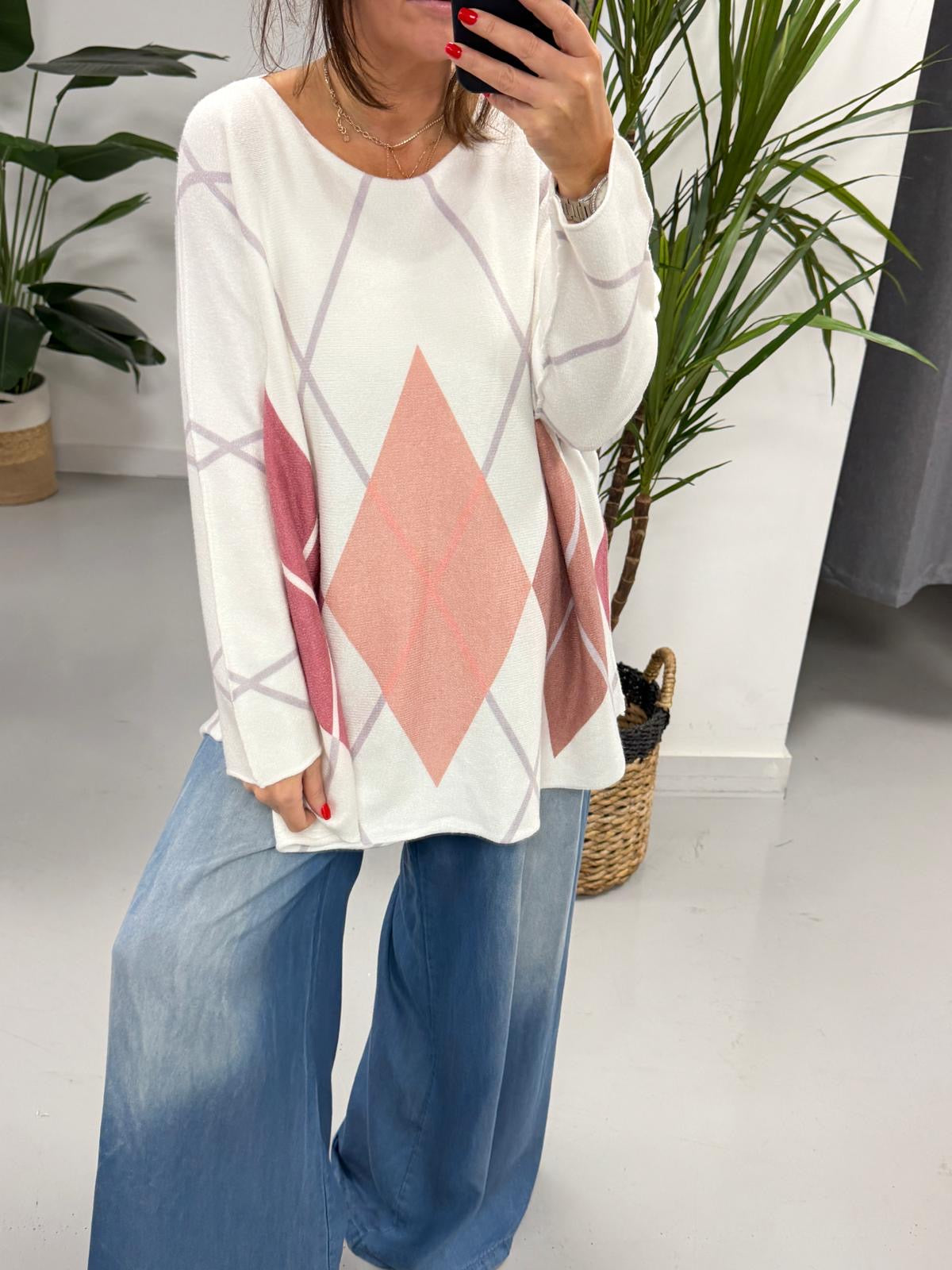 The Argyle Soft Knit - Mulberry (Special Buy - No Blue Light)