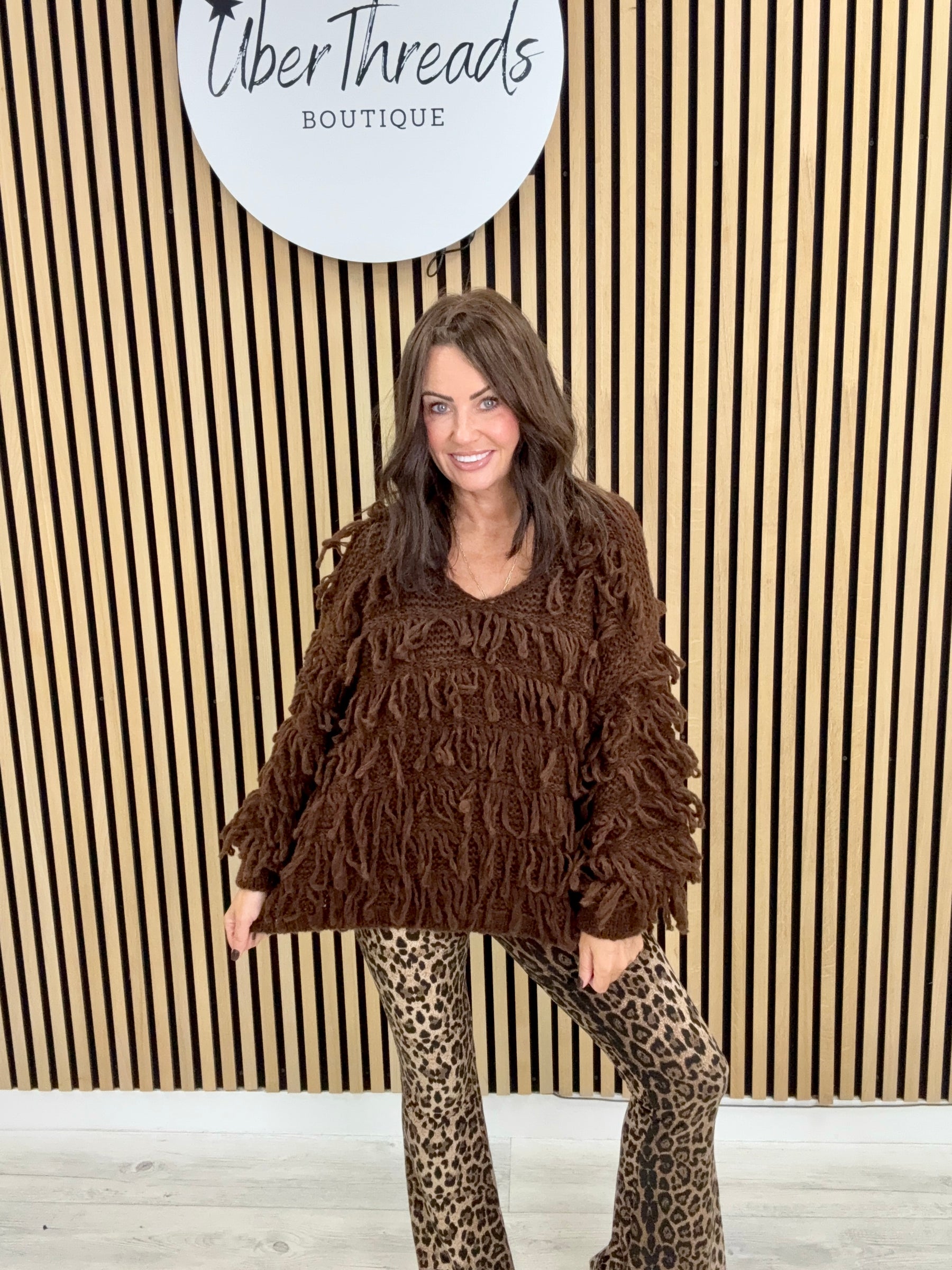 The Shaggy Jumper - Chocolate