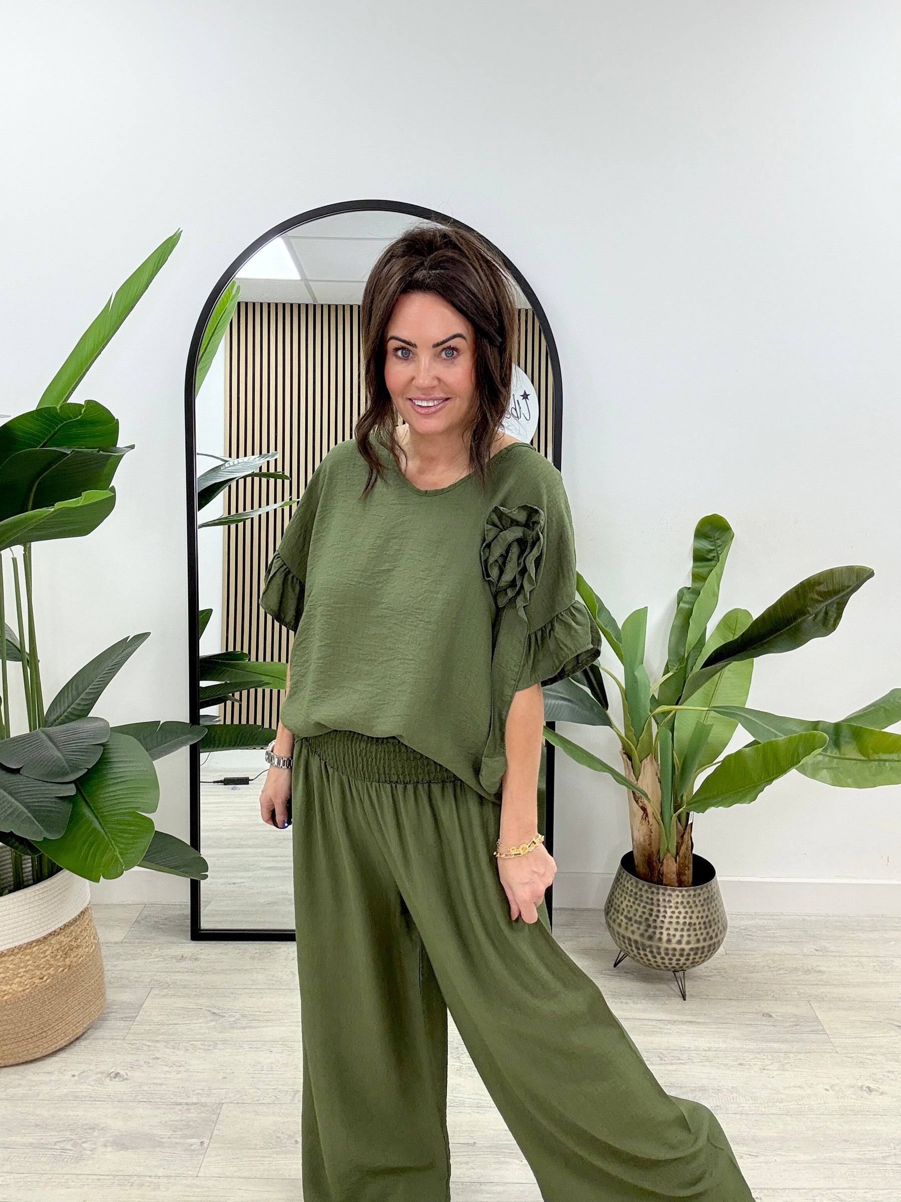 Rosette Co-Ord - Khaki