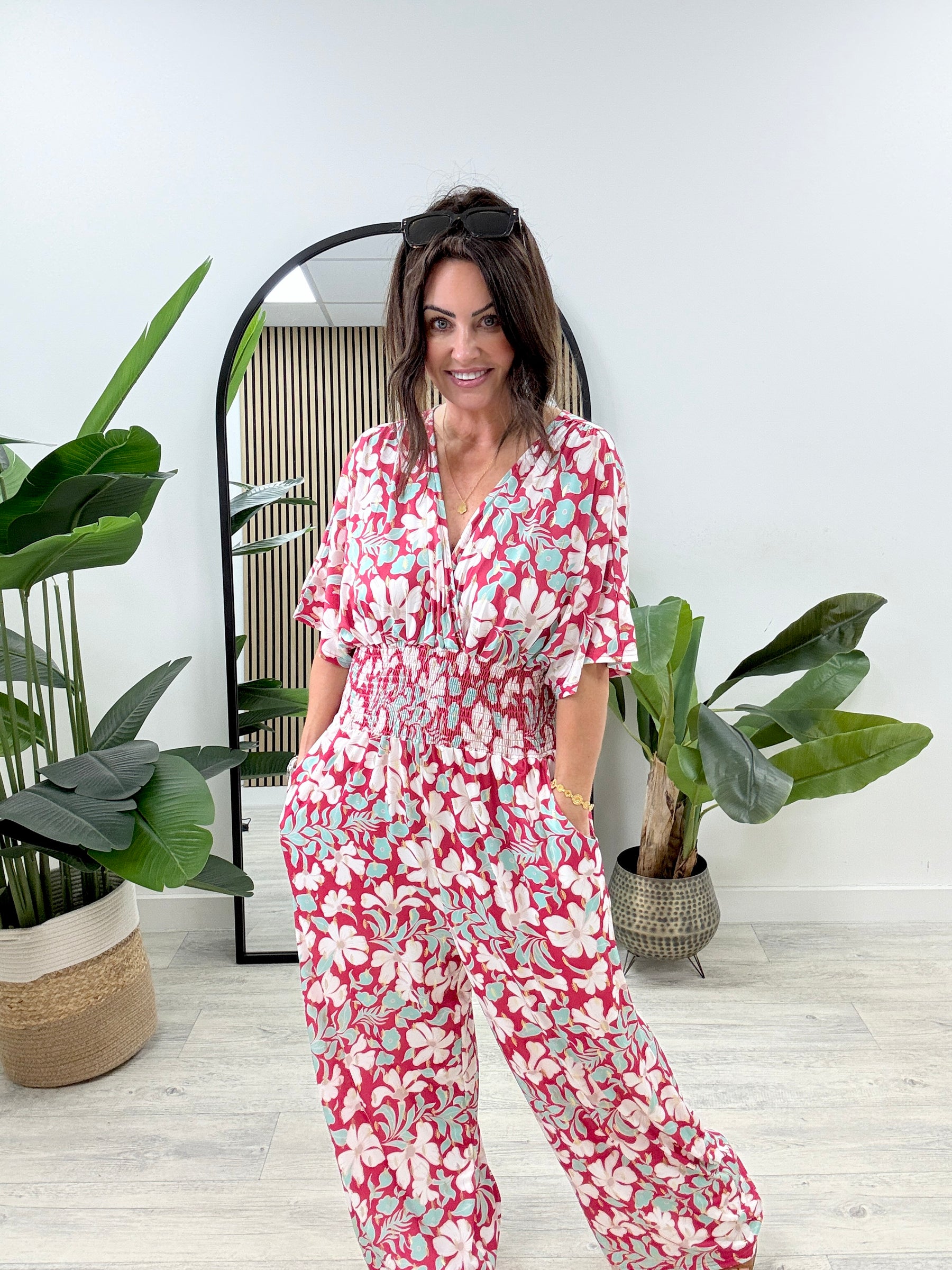 The Botanical Jumpsuit - Pink