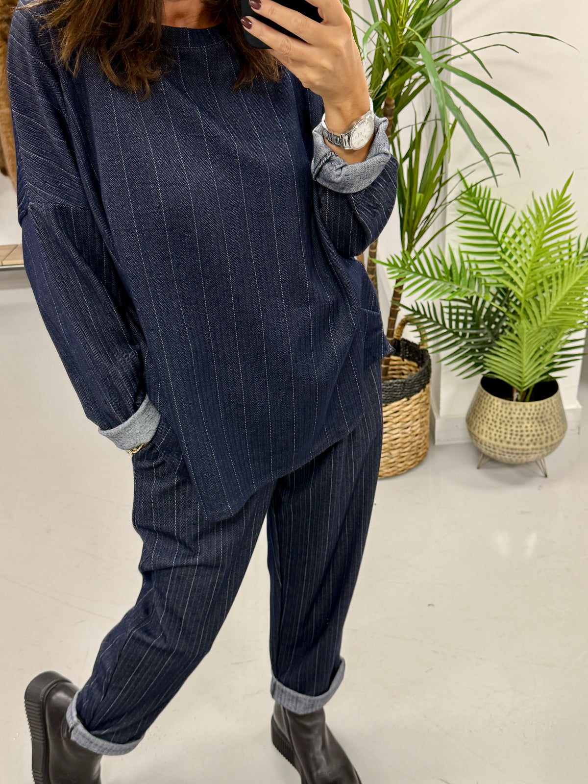 Denim Heaven Striped Tunic