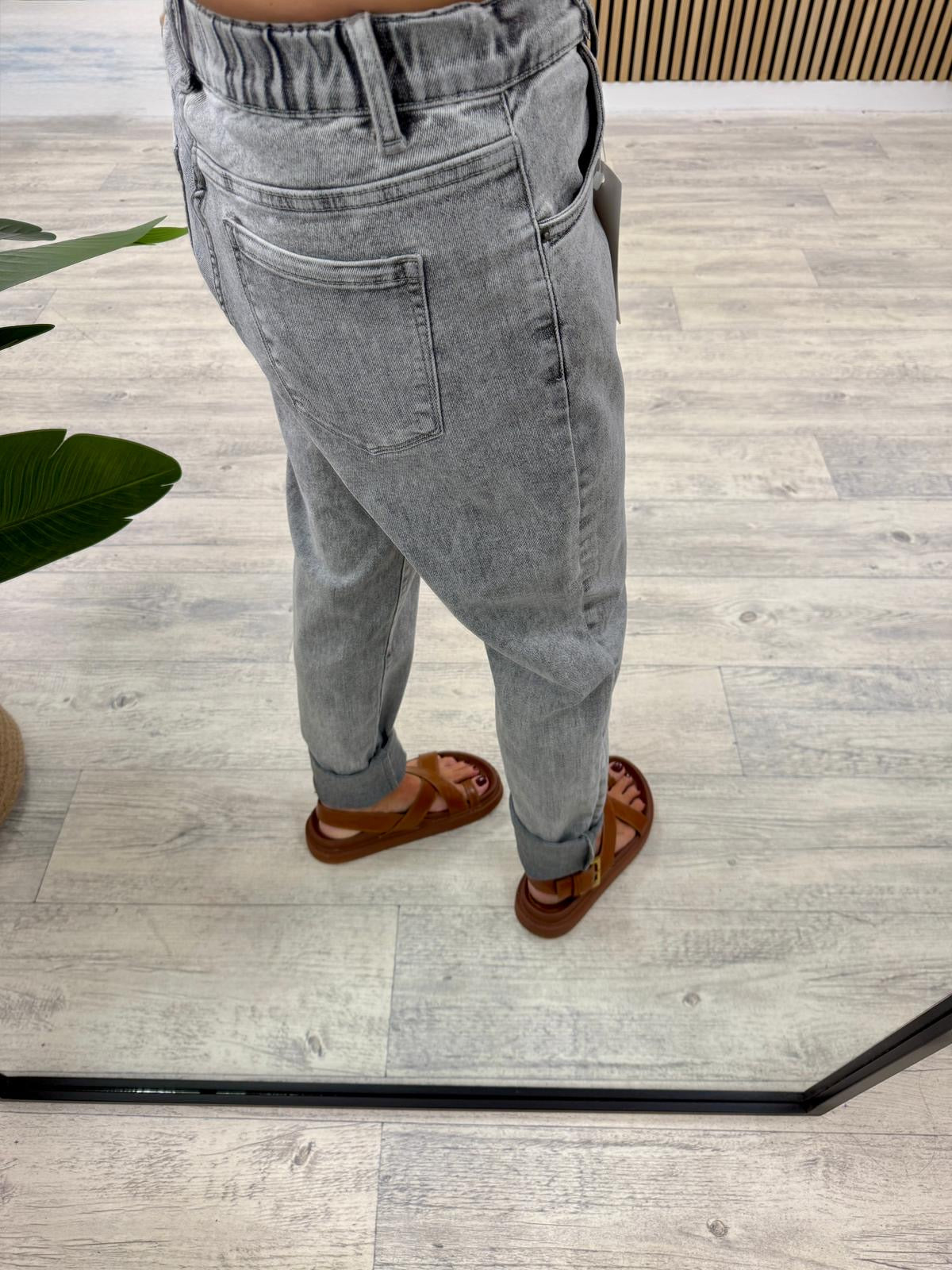 The Denim Club Elasticated Back Jeans - Grey
