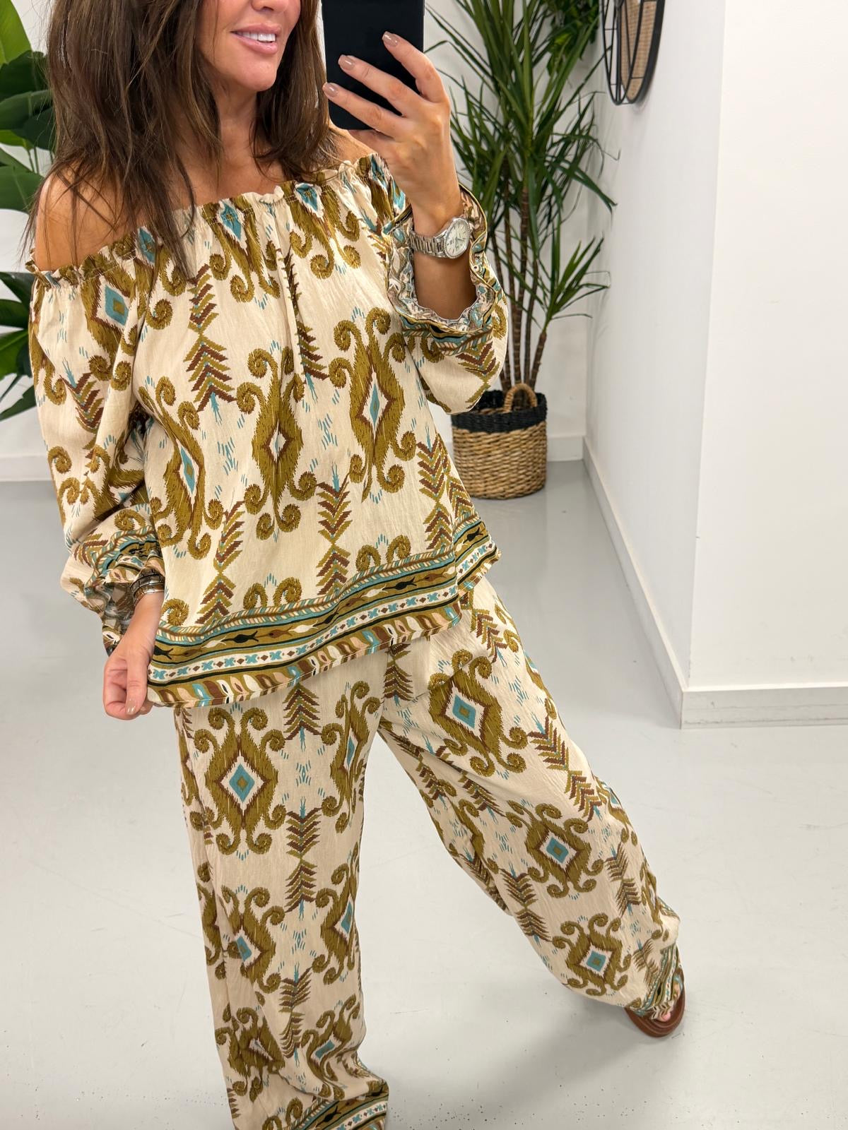 The Santorini Co Ord - Olive