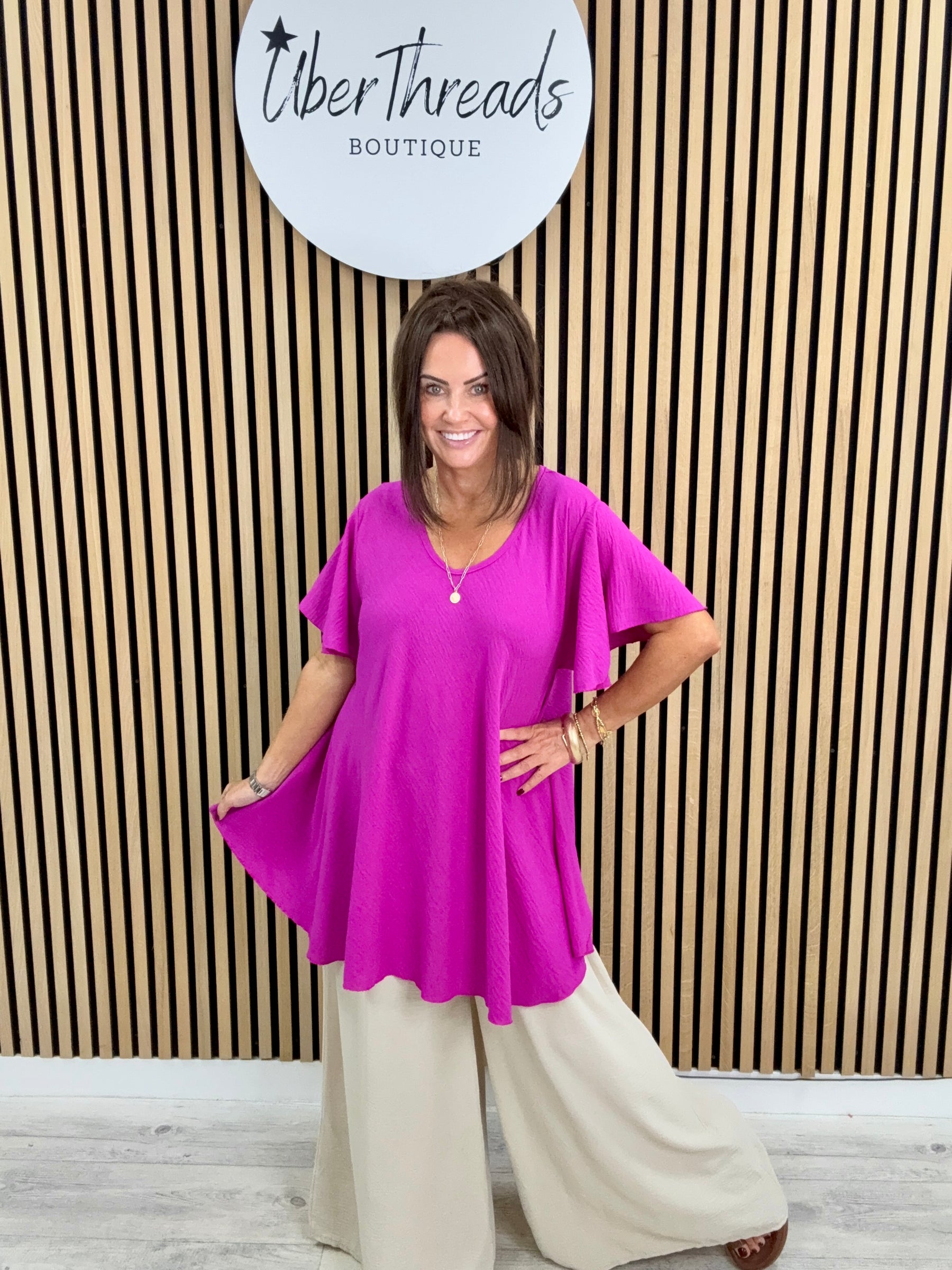 Heidi Swing Tunic - Magenta