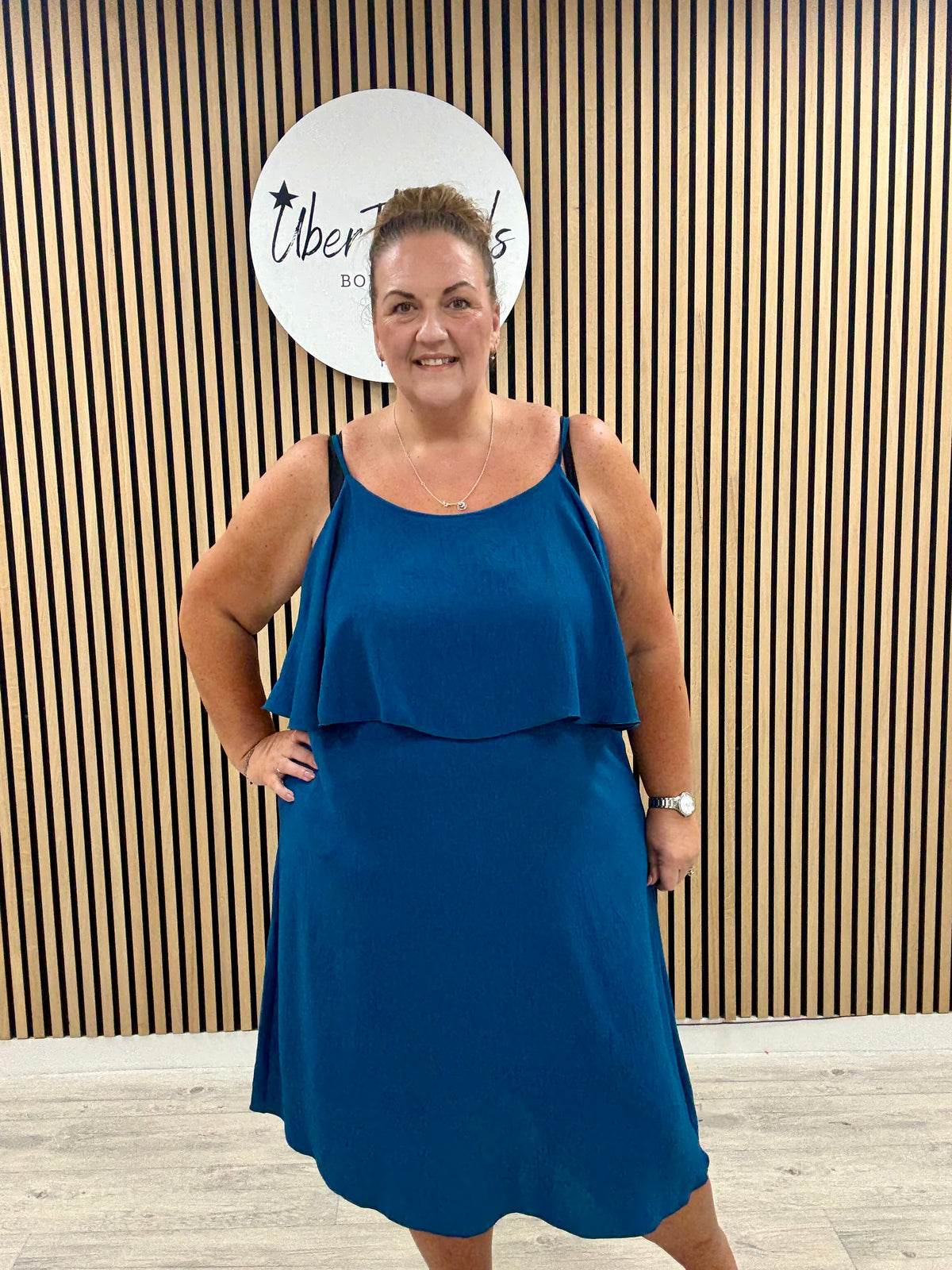 The Clara Frill Midaxi - Teal