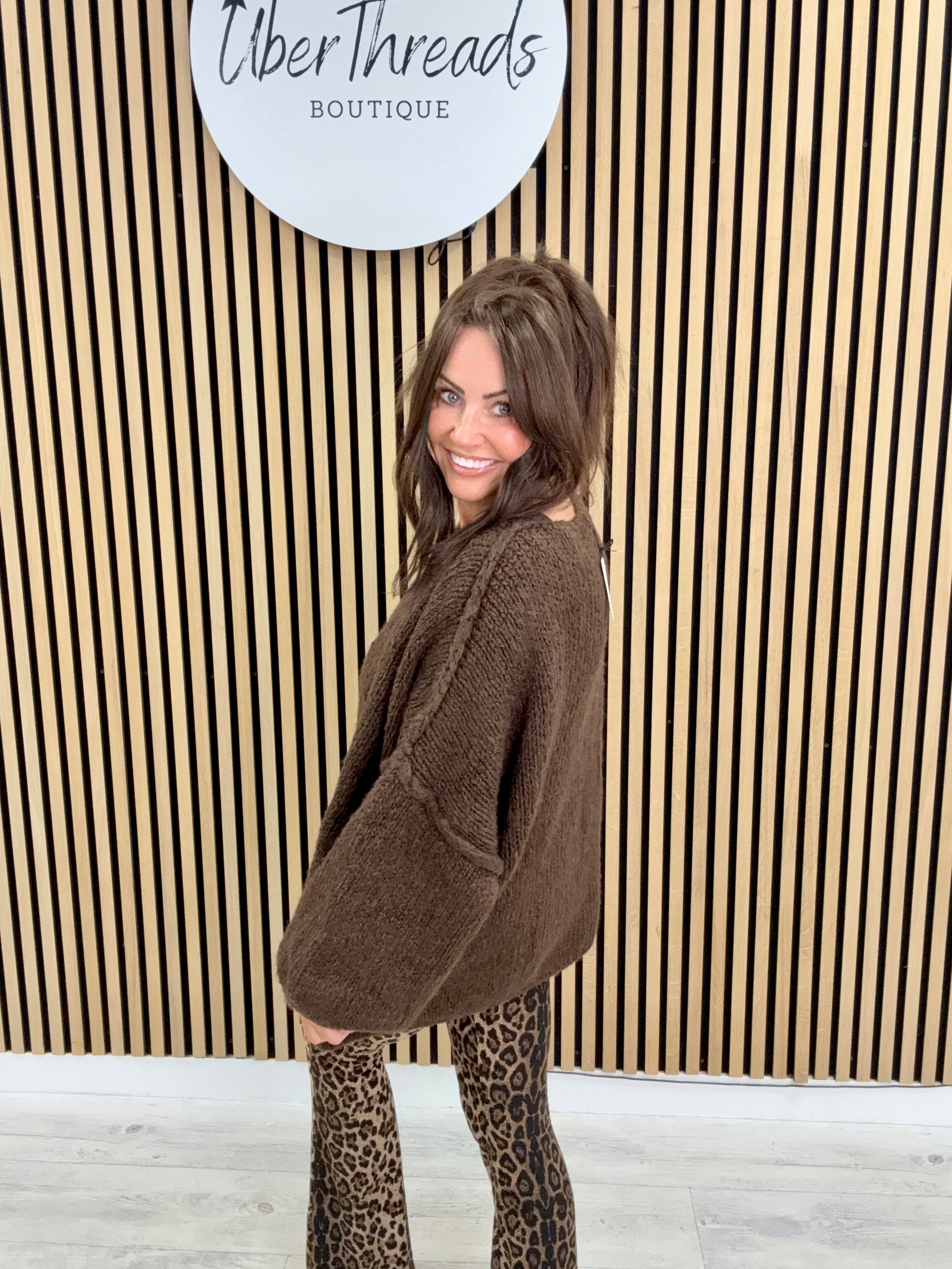 The Rustic Soft Knit - Chocolate