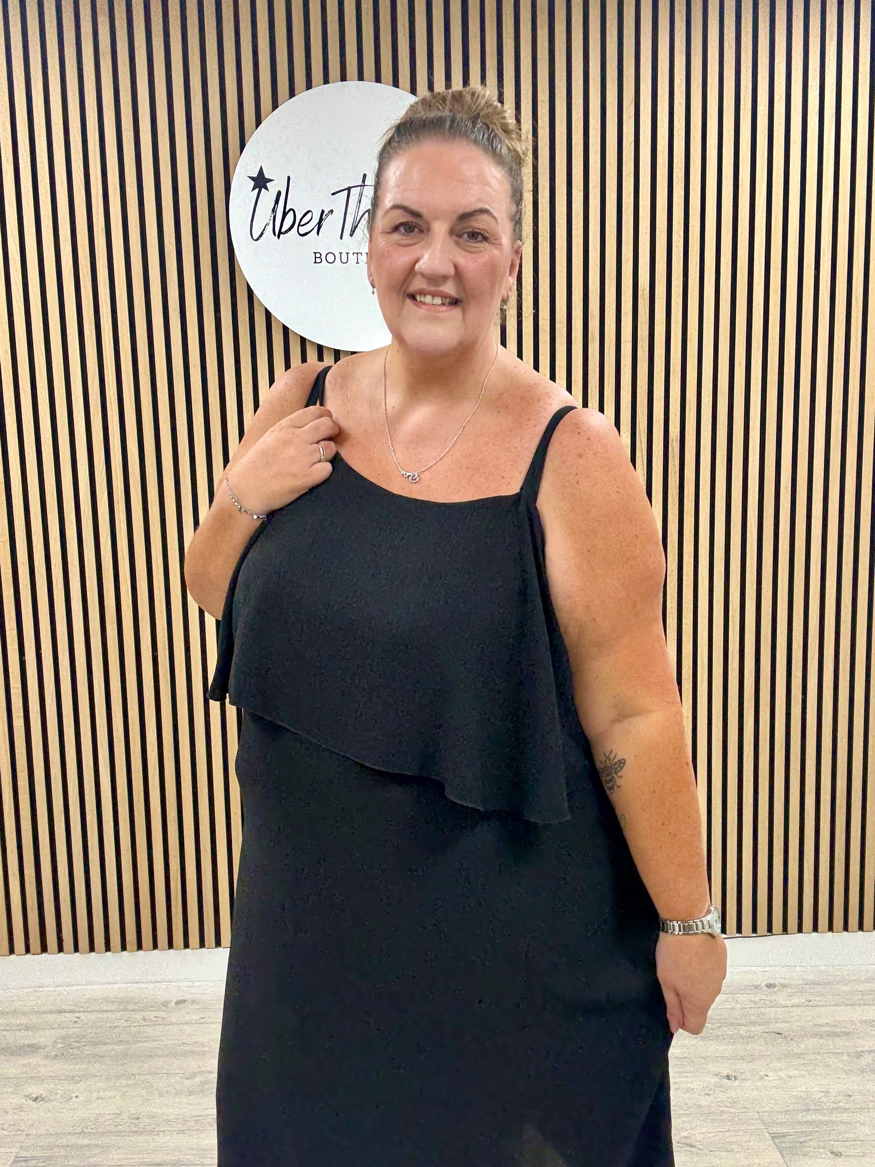 The Clara Frill Midaxi - Black