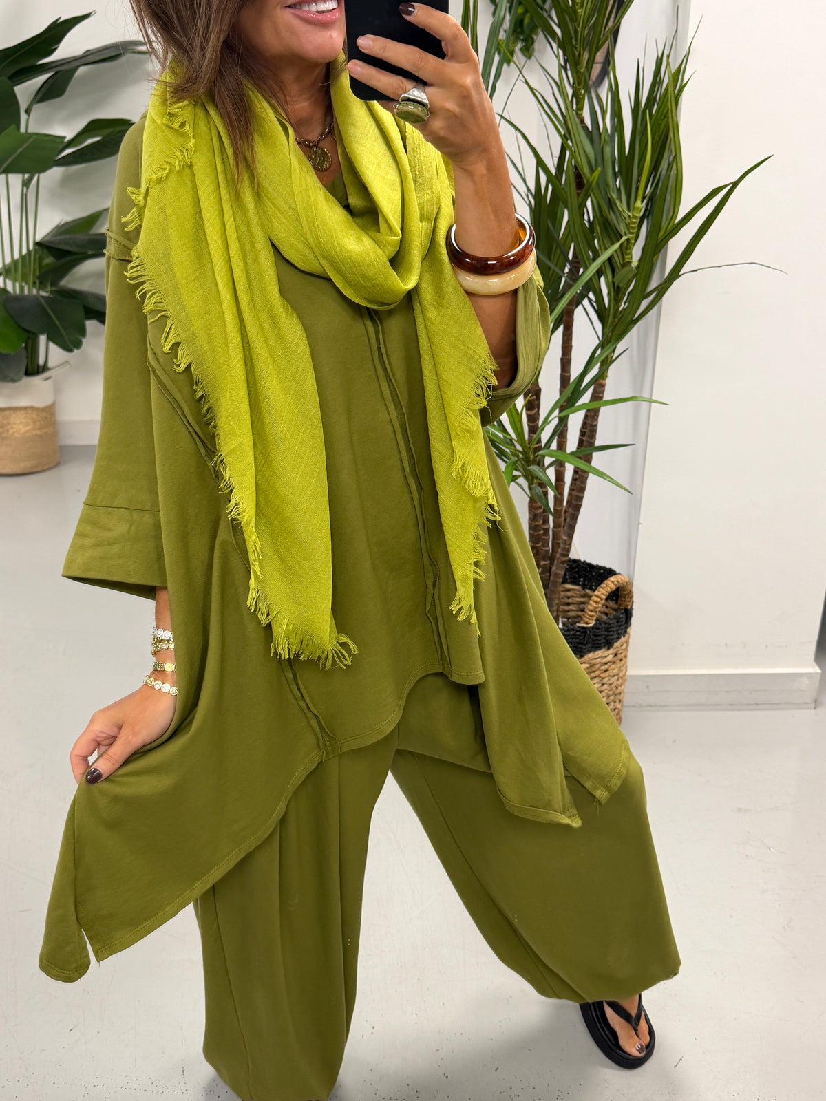 Summer Lightweight Scarf - Green