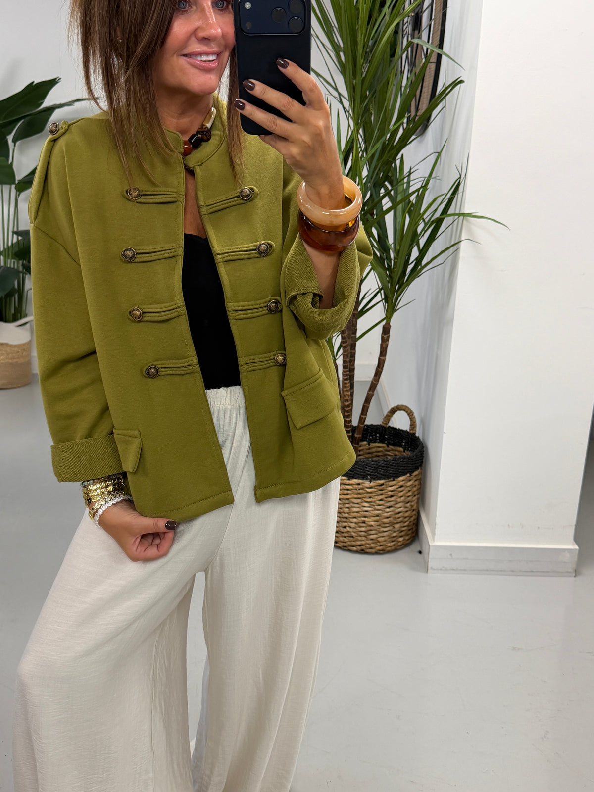 Zeta Otto Military Jacket - Olive