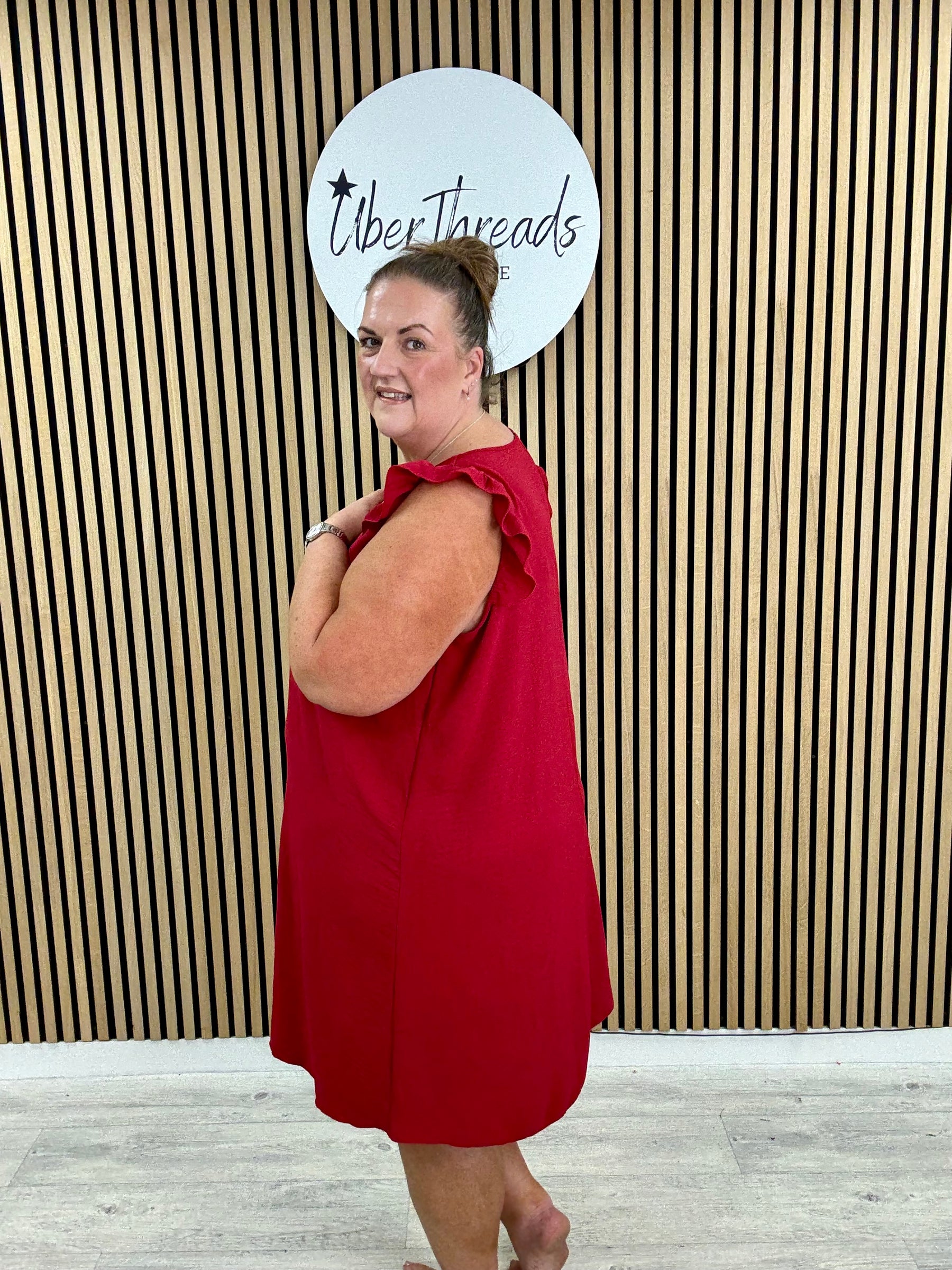 Chunky Button Midi - Mulberry