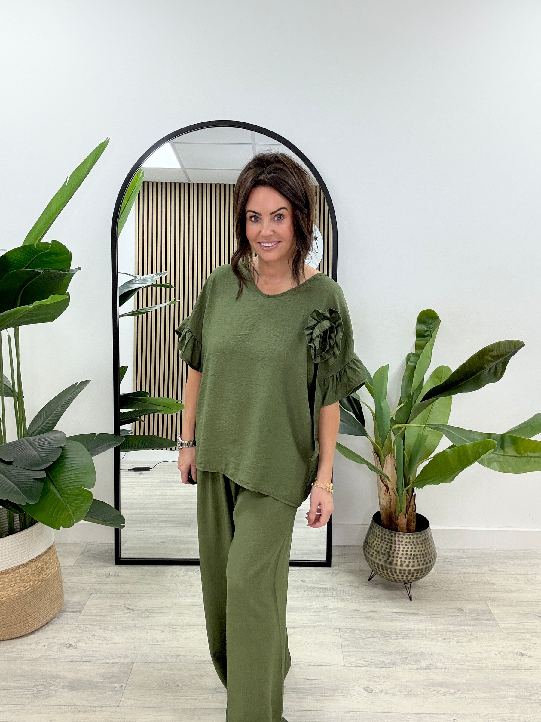 Rosette Co-Ord - Khaki