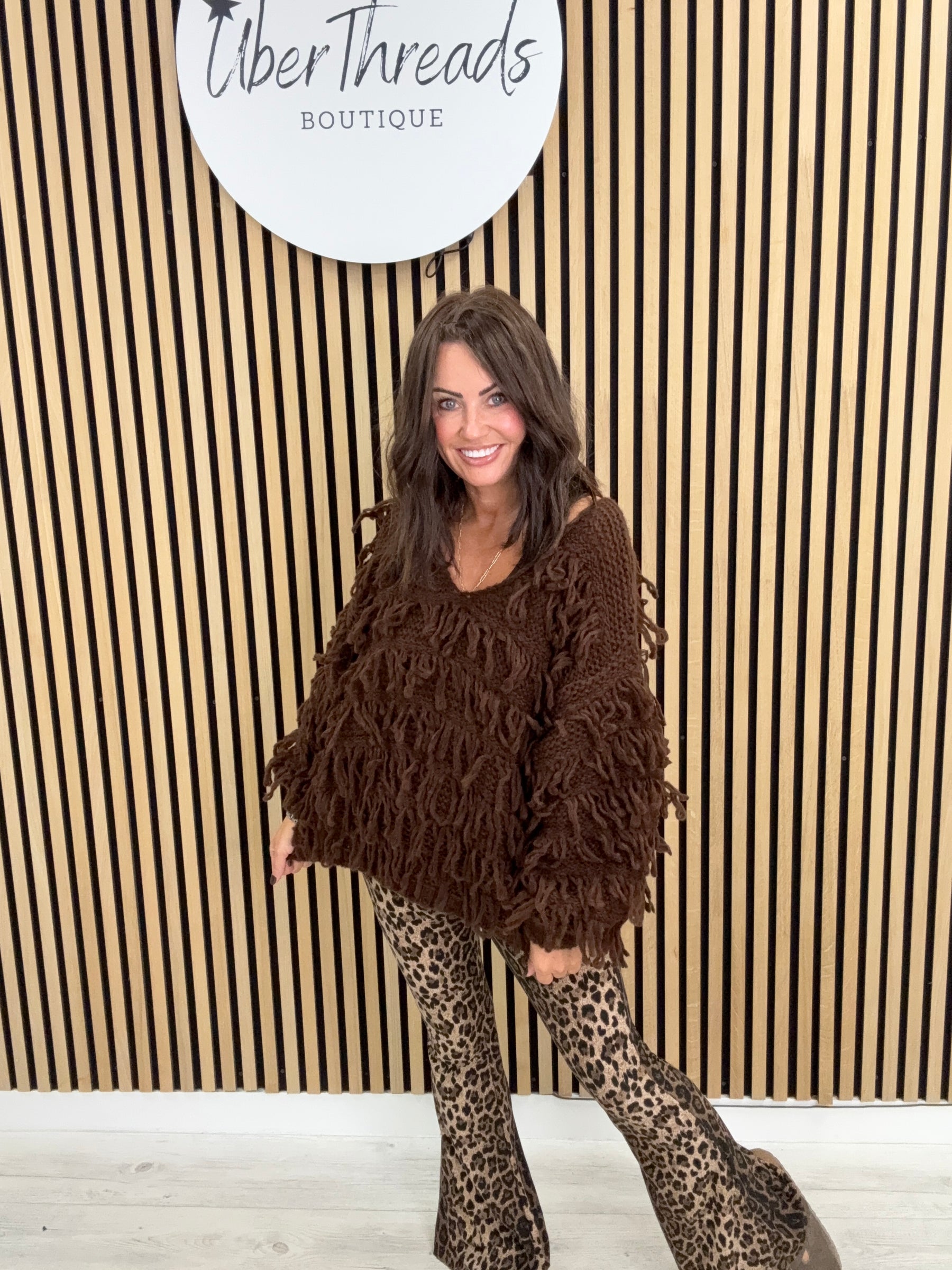The Shaggy Jumper - Chocolate