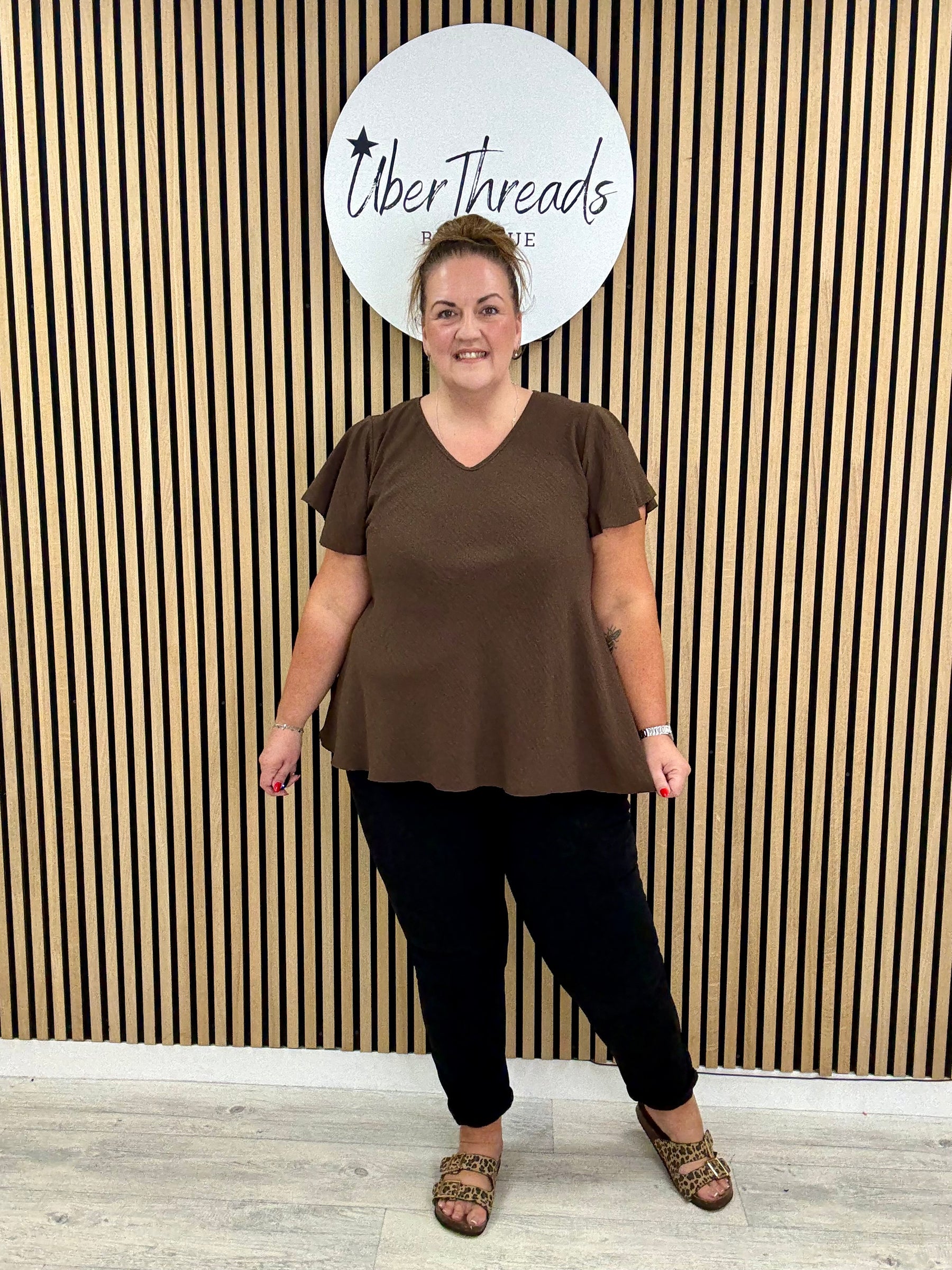 Heidi Swing Tunic - Chocolate