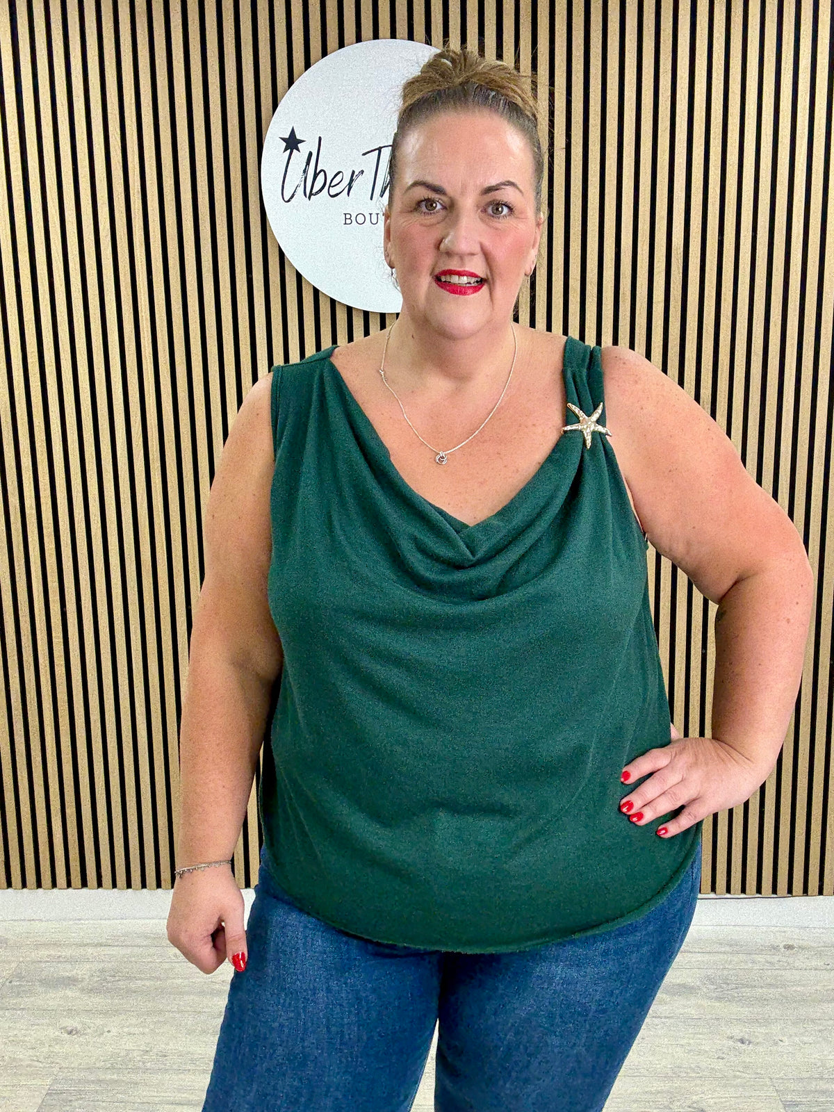 The Soft Knit Starfish - Forest Green