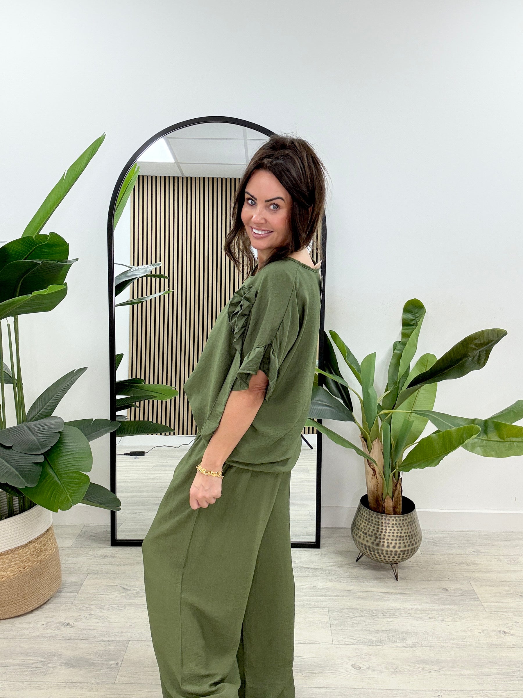 Rosette Co-Ord - Khaki