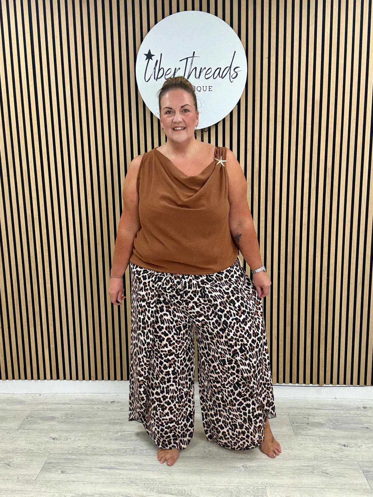 The Split Leg Palazzo - Animal