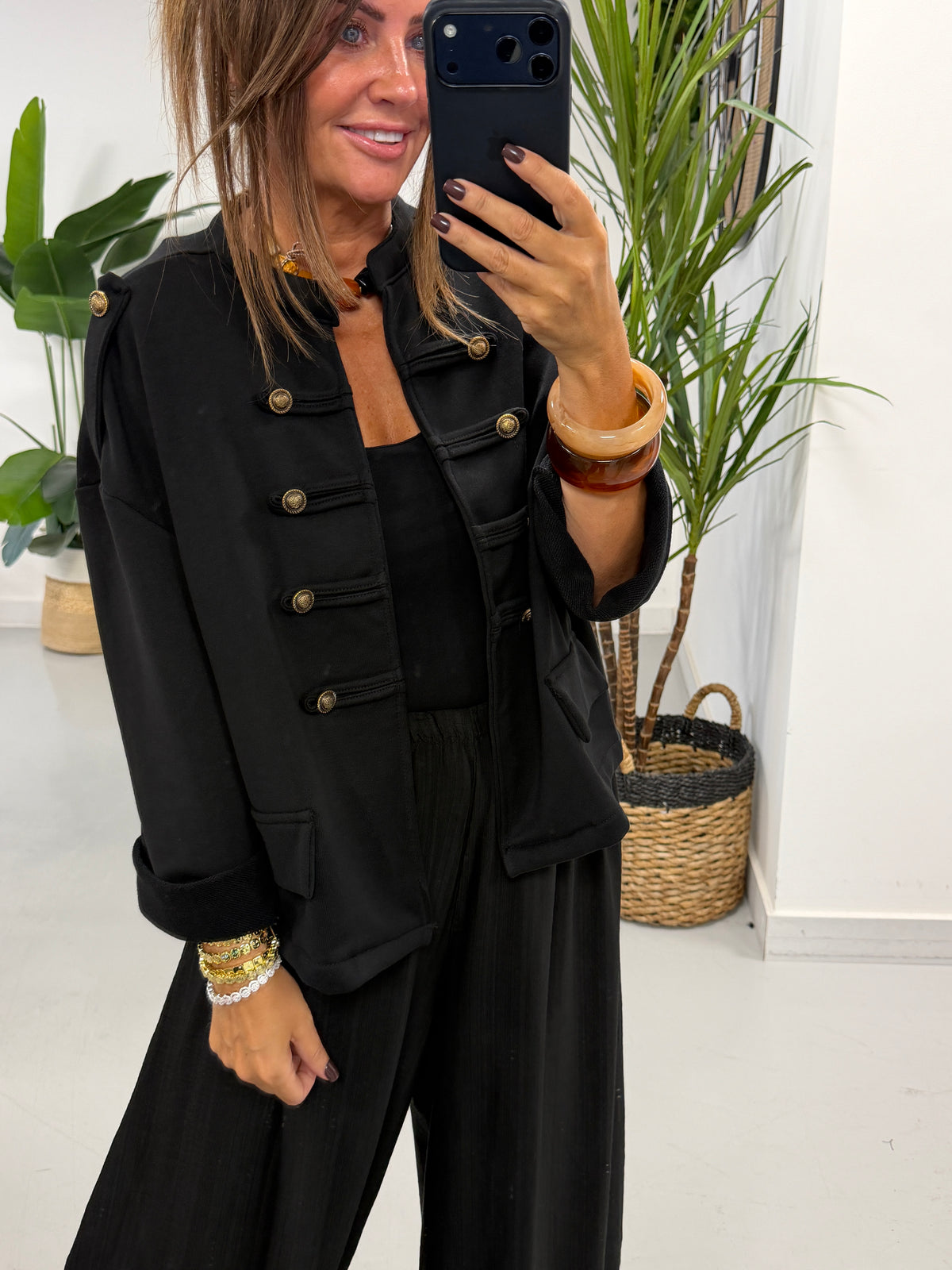 Zeta Otto Military Jacket - Black