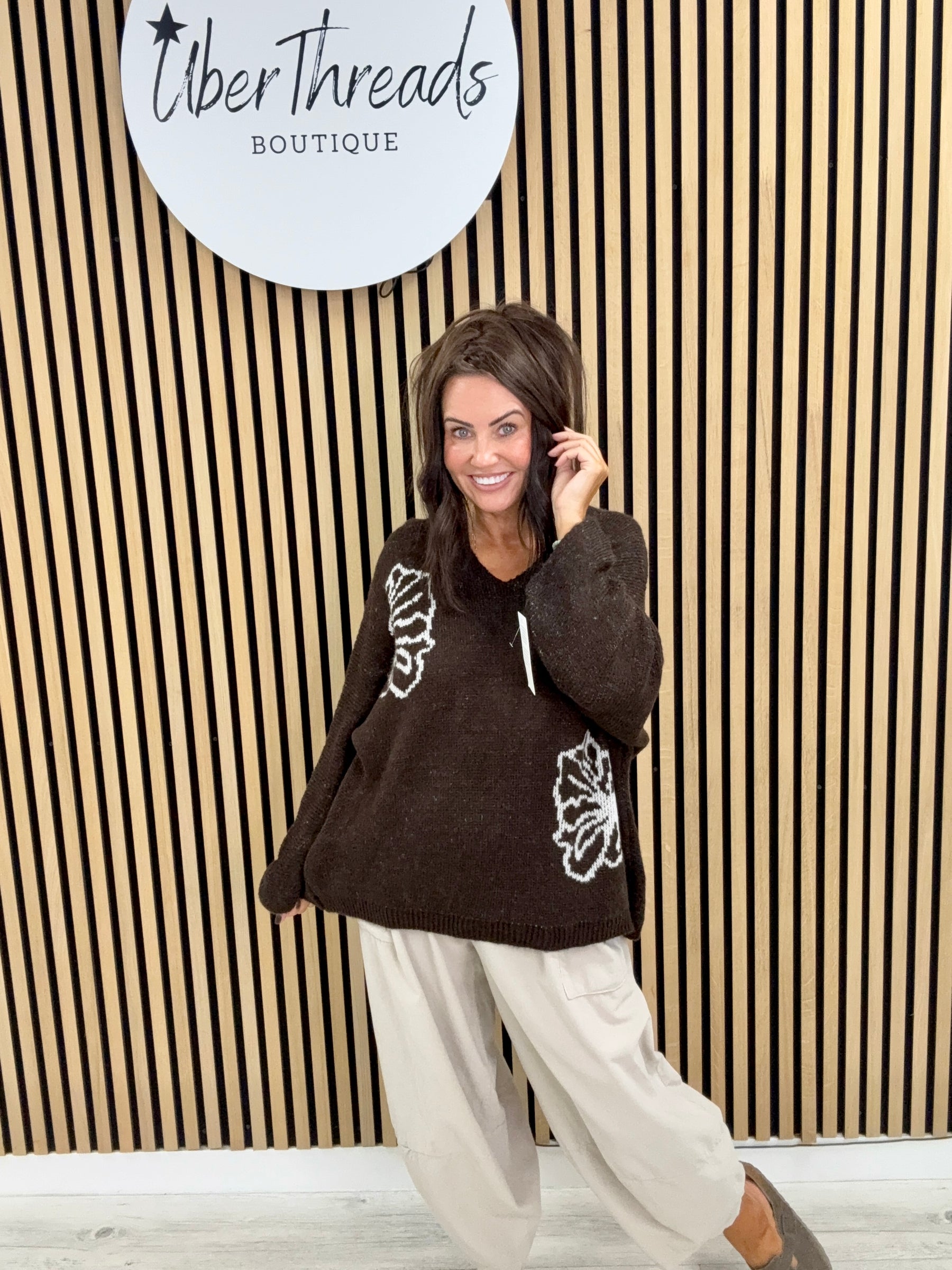 The Abbie Knit - Chocolate