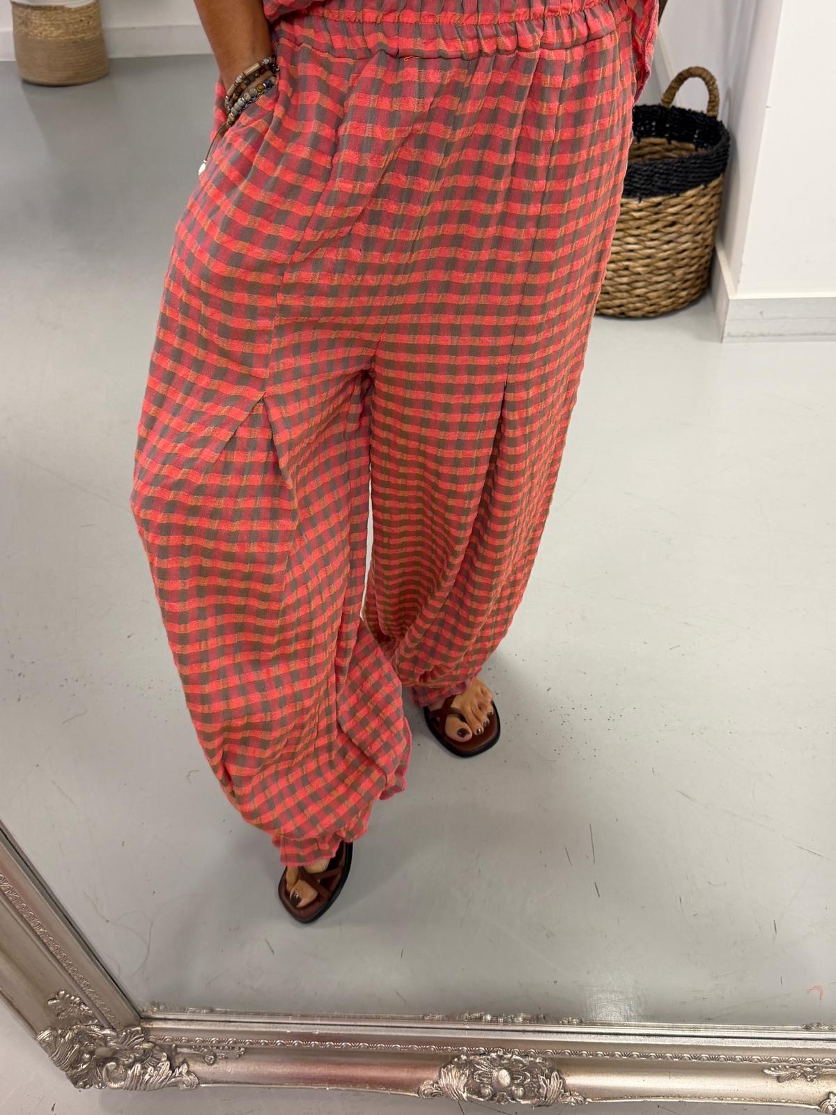 The Deluxe Gingham Bloomers - Pink/Mocha