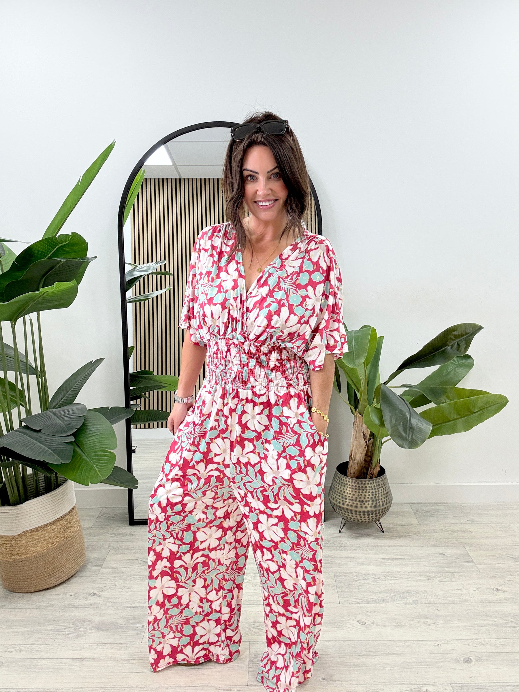The Botanical Jumpsuit - Pink