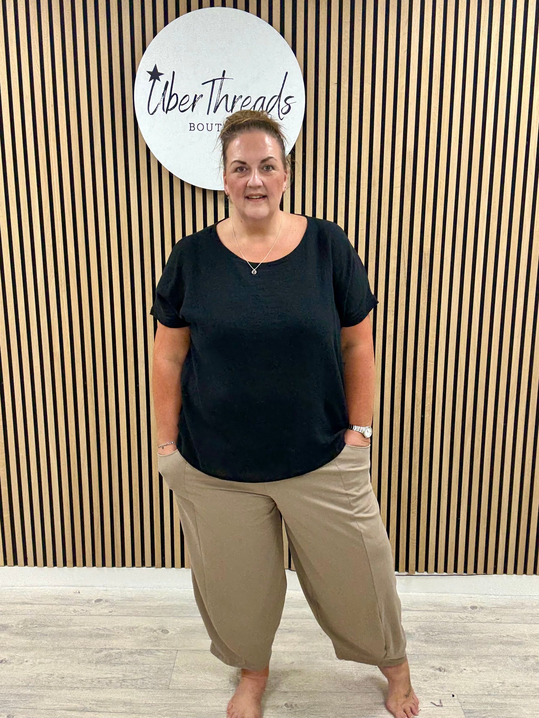 The New Town Jersey Joggers (Plus) - Mocha