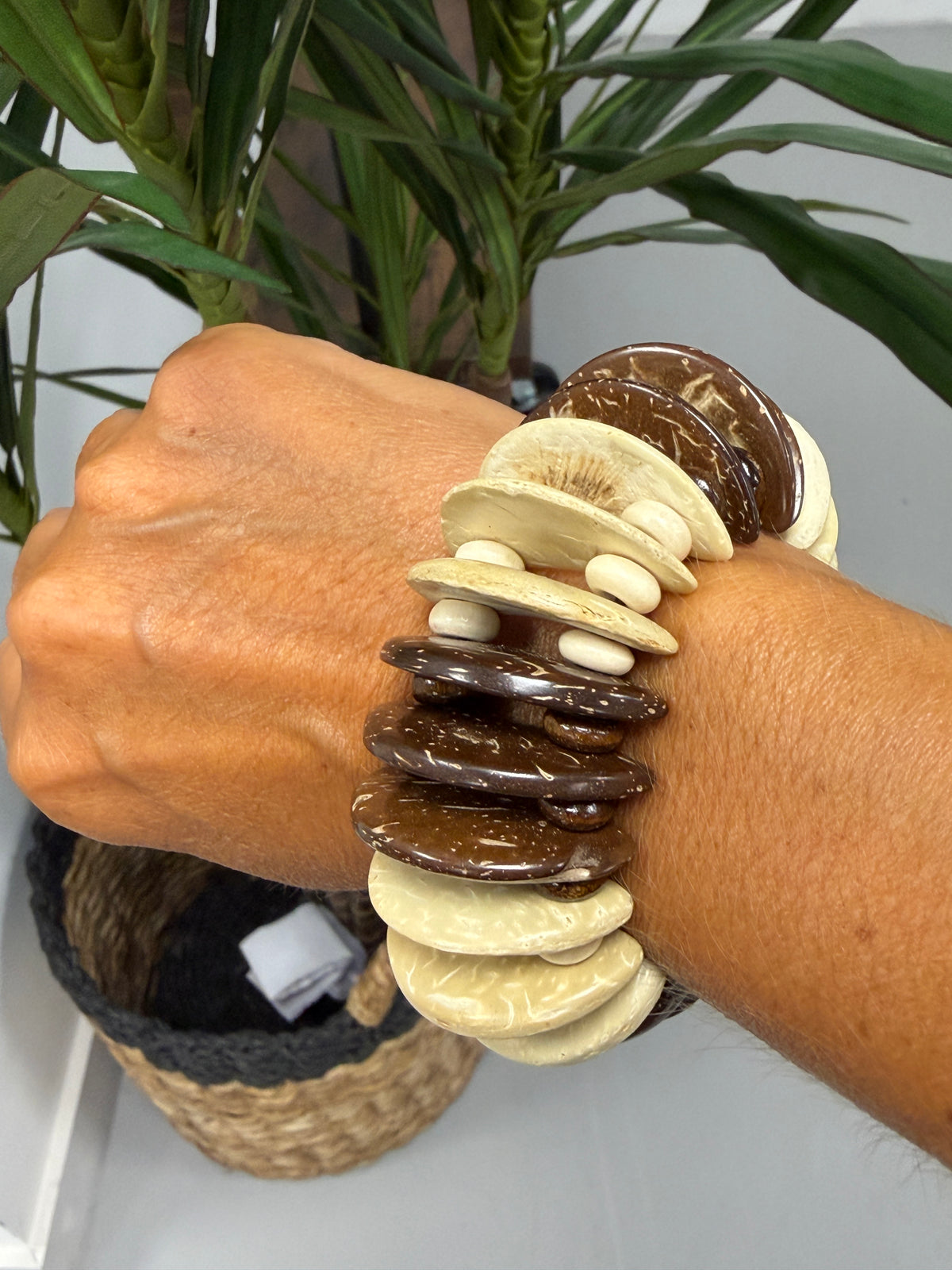 Driftwood Disc Bracelet
