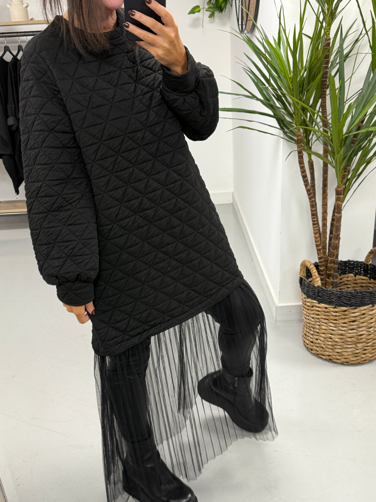 The Cosmo Pleated Tulle Dress