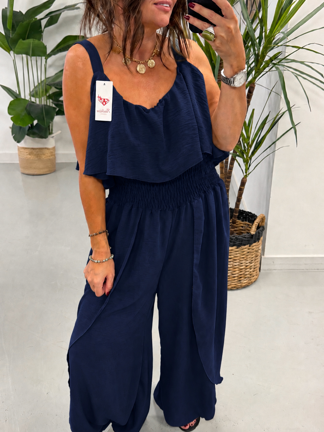 Luna Jumpsuit - Navy