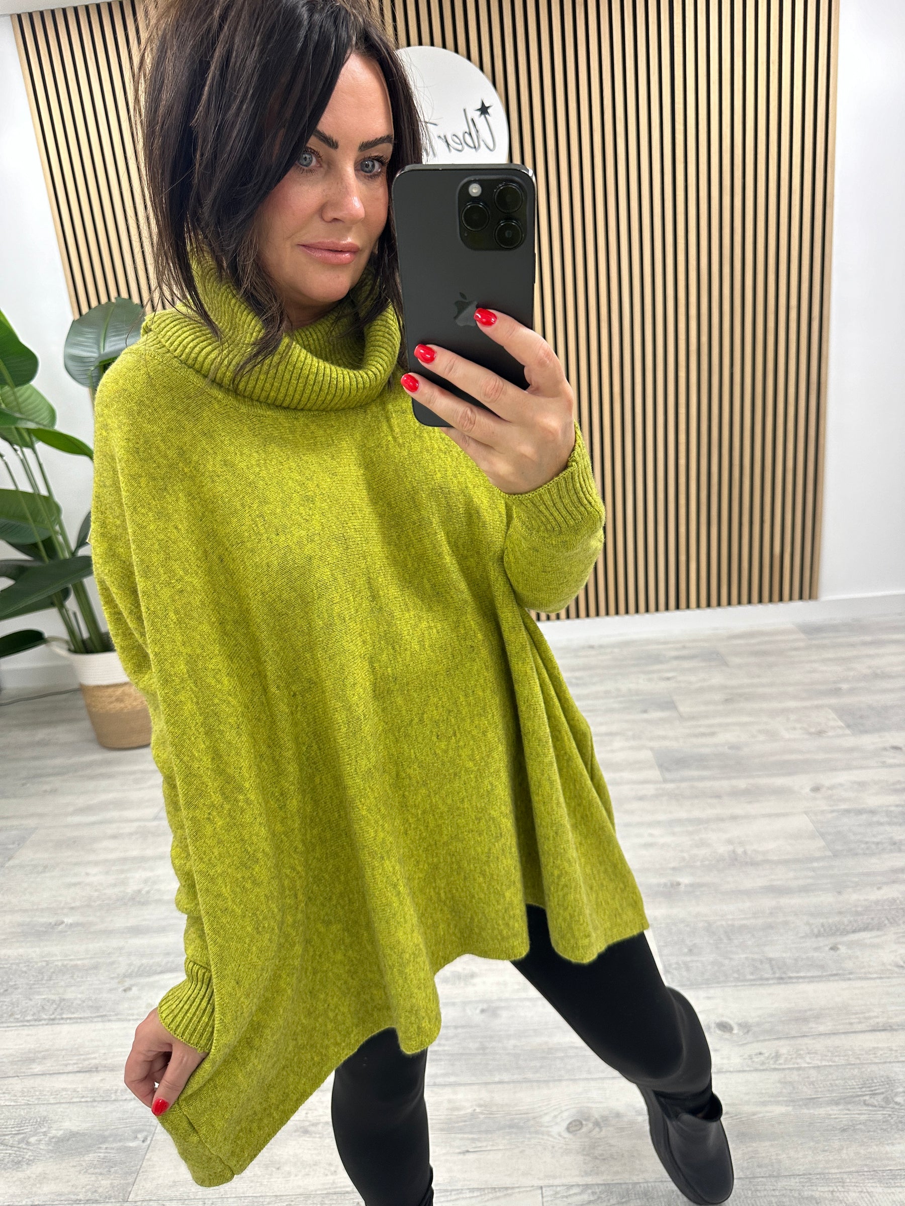 The Harrow Roll Neck - Apple Green