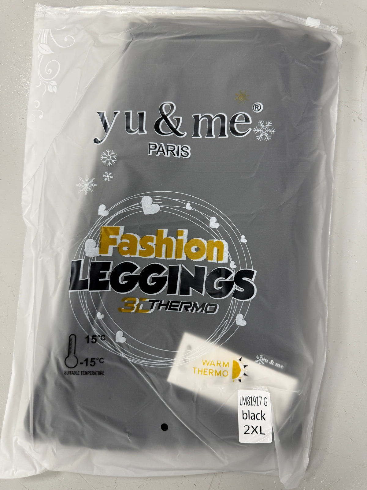Thermal Leggings 2XL - 5XL - Black