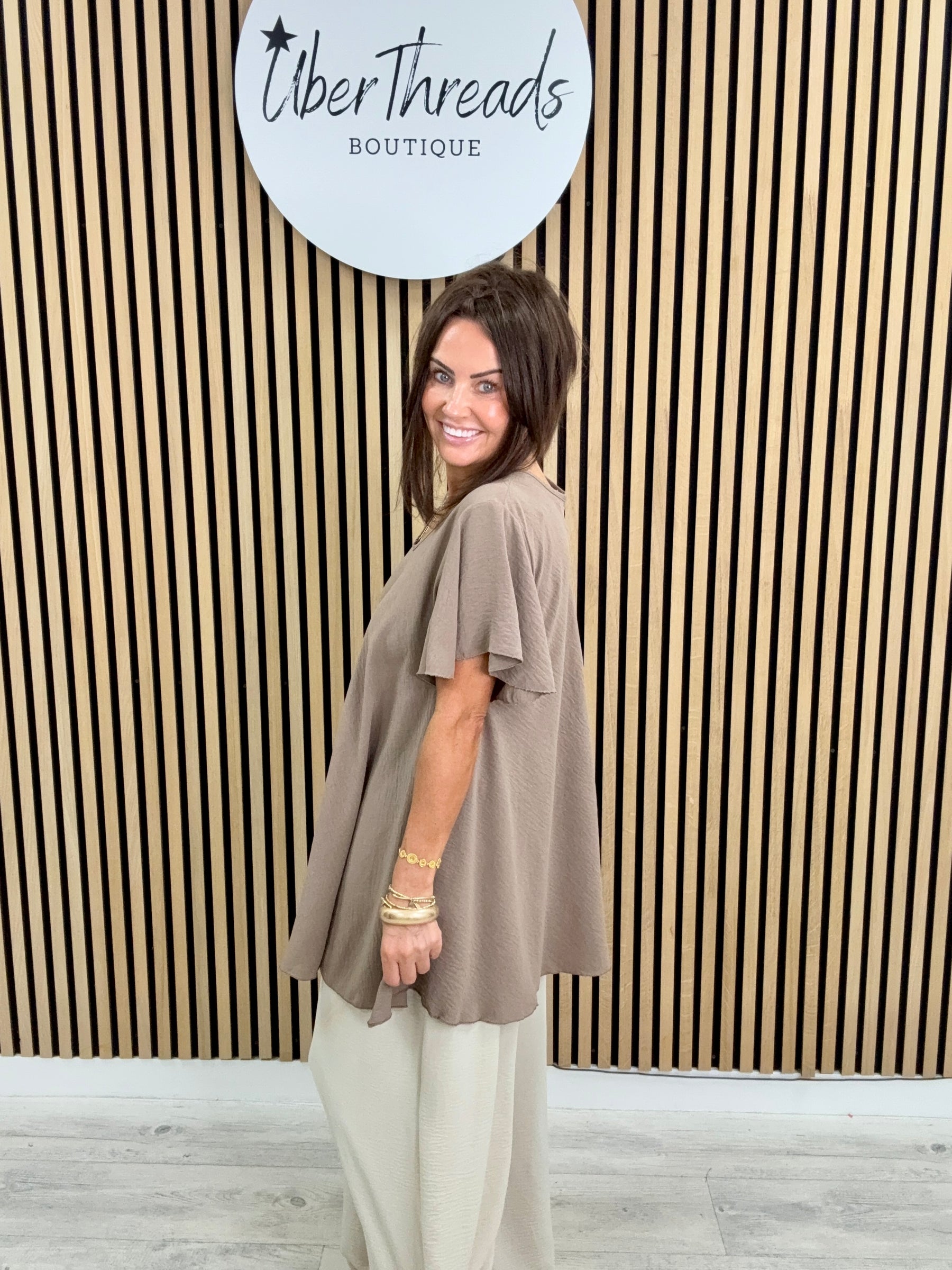 Heidi Swing Tunic - Taupe