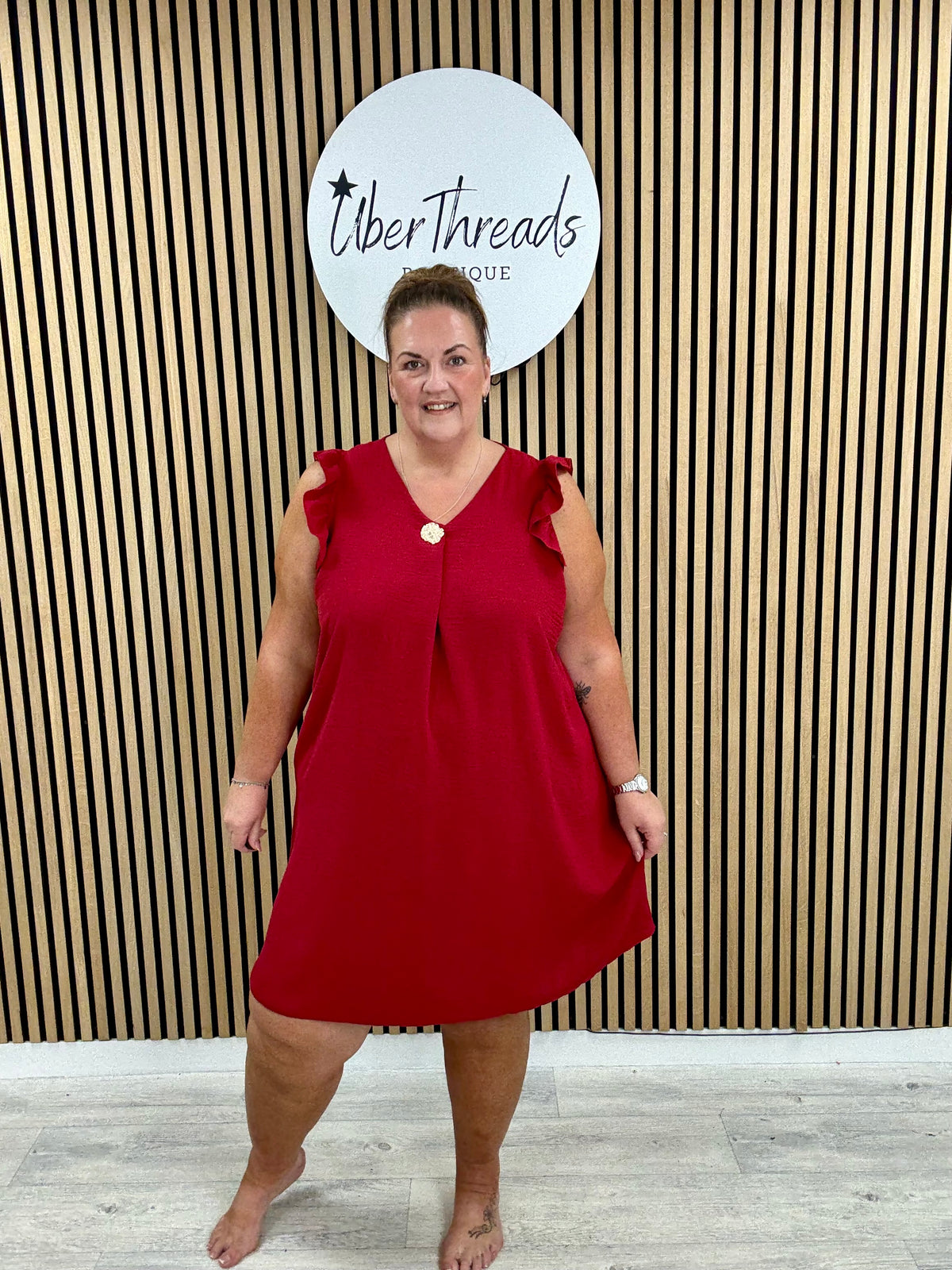 Chunky Button Midi - Mulberry