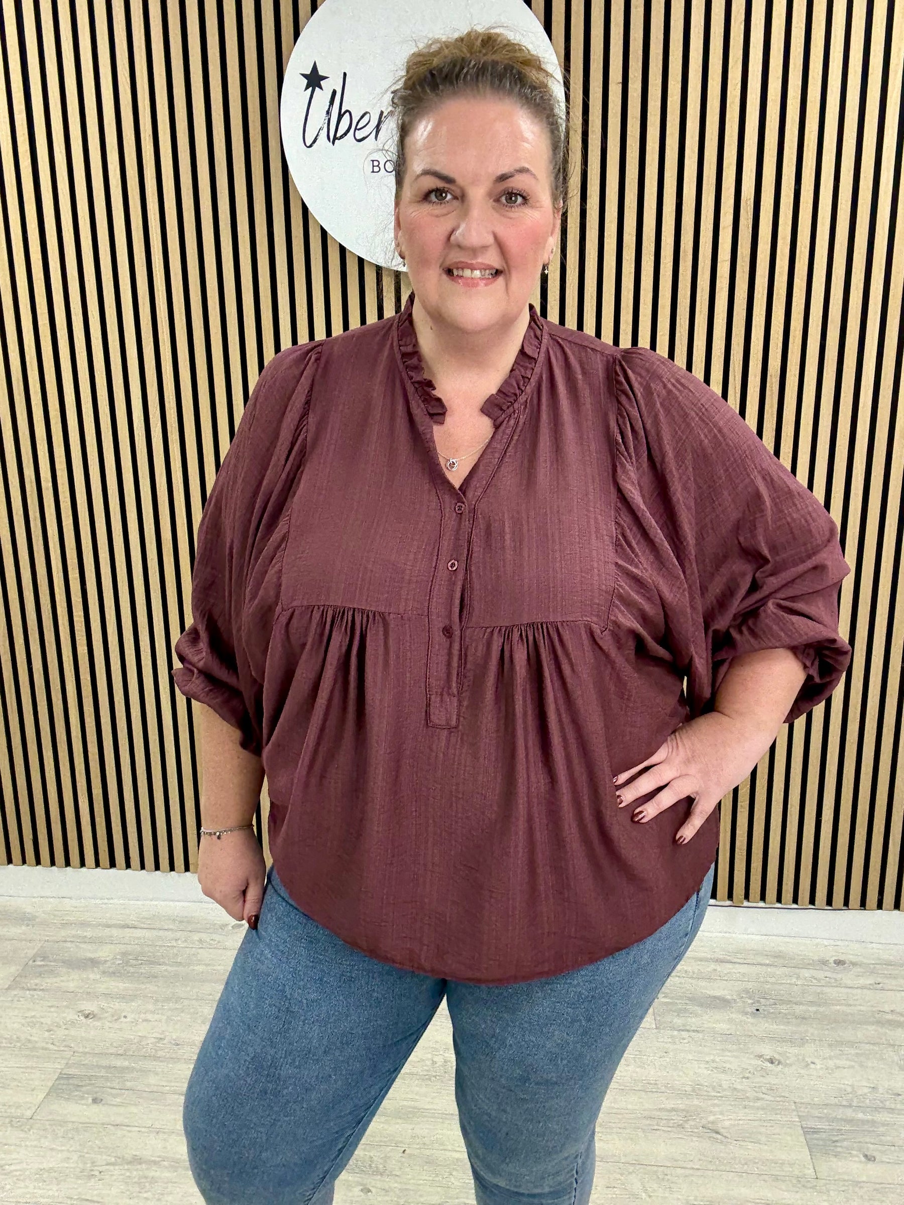 Amara Overhead Tunic - Mulberry