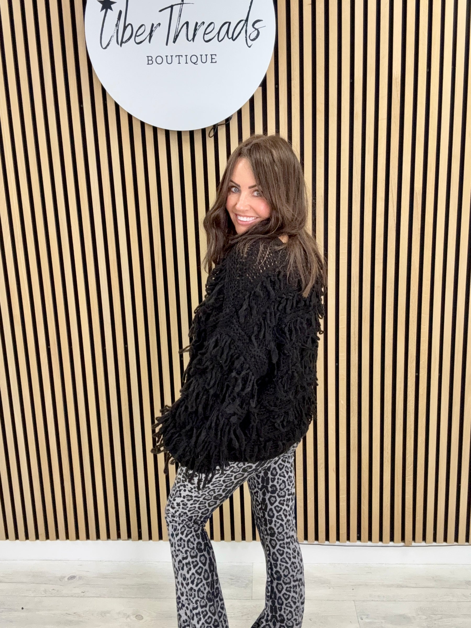 The Shaggy Jumper - Black