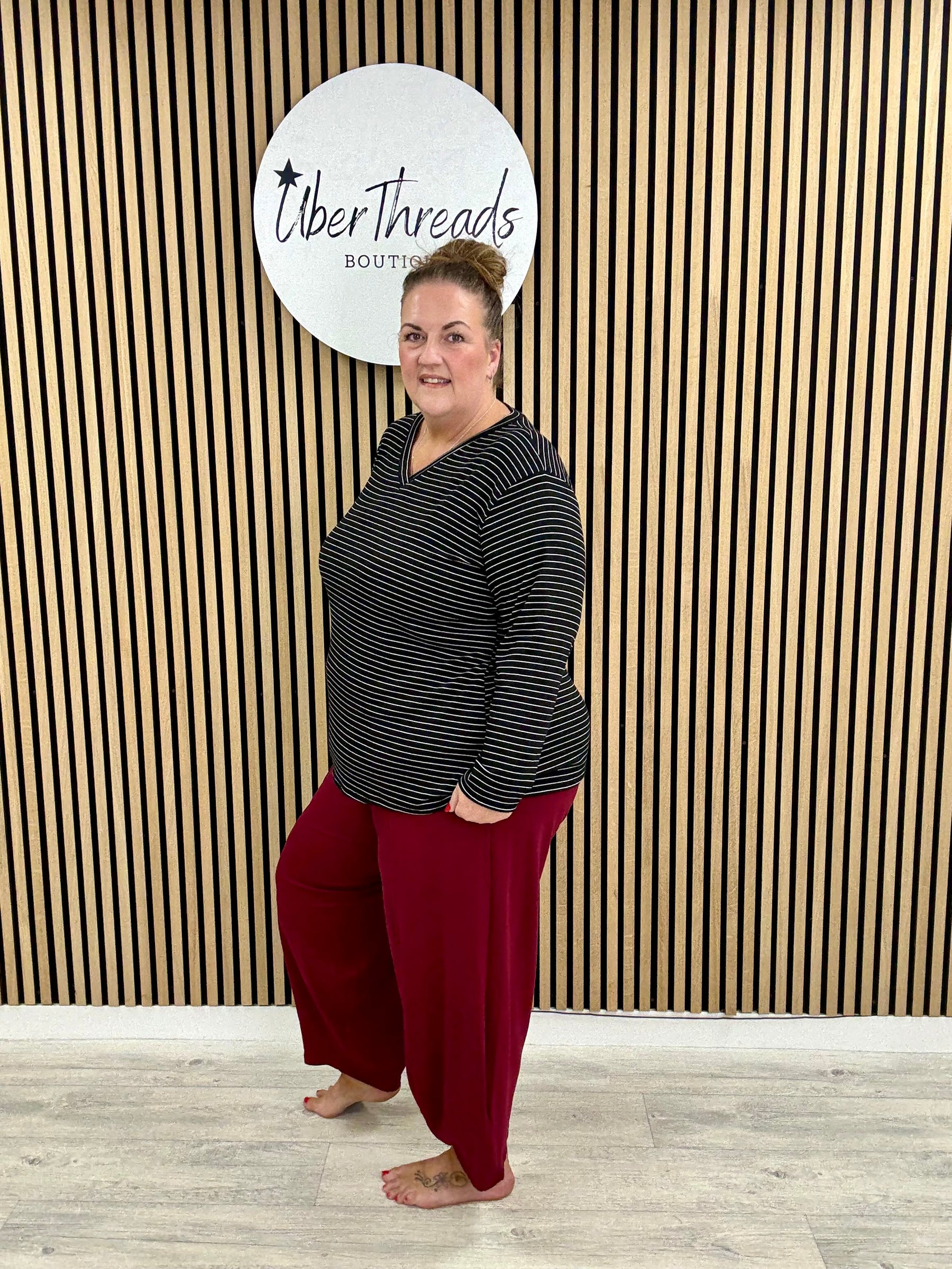 The New Town Jersey Joggers (Plus) - Mulberry