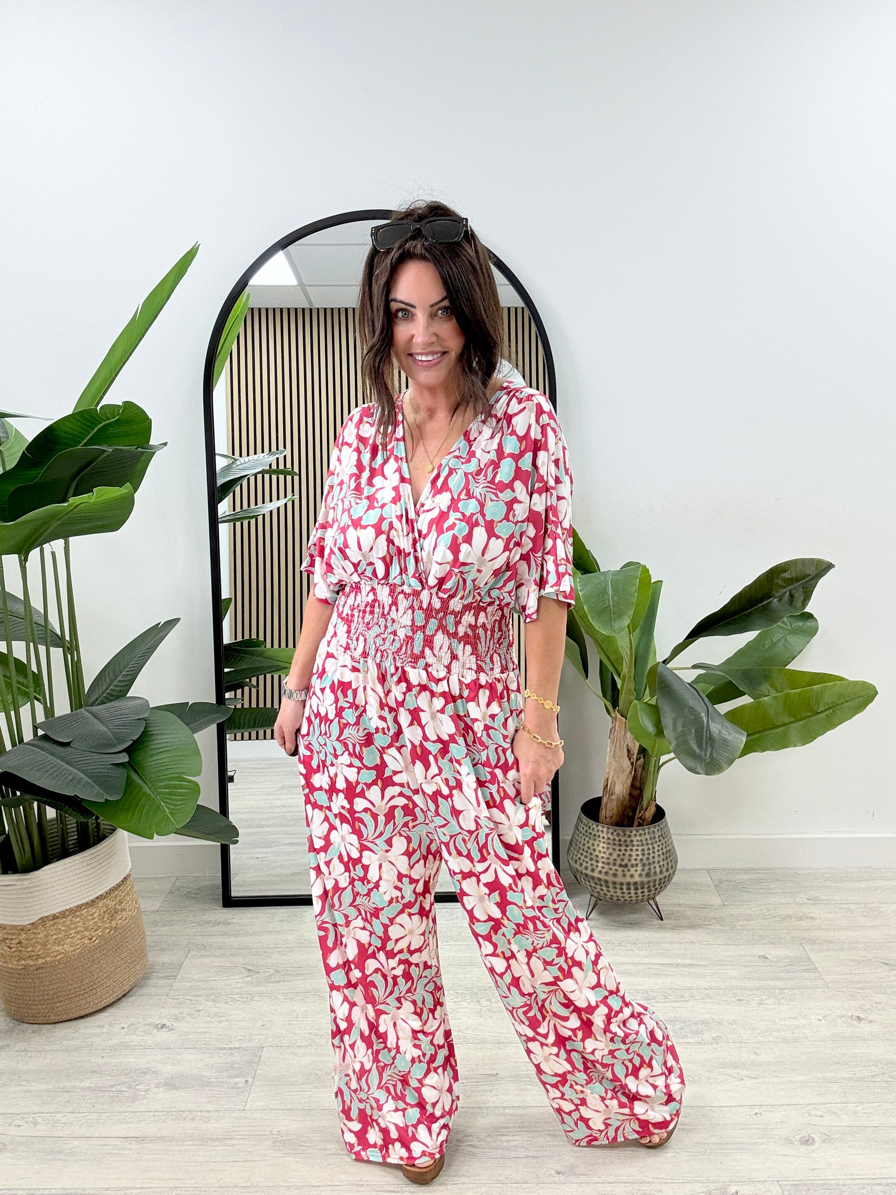 The Botanical Jumpsuit - Pink
