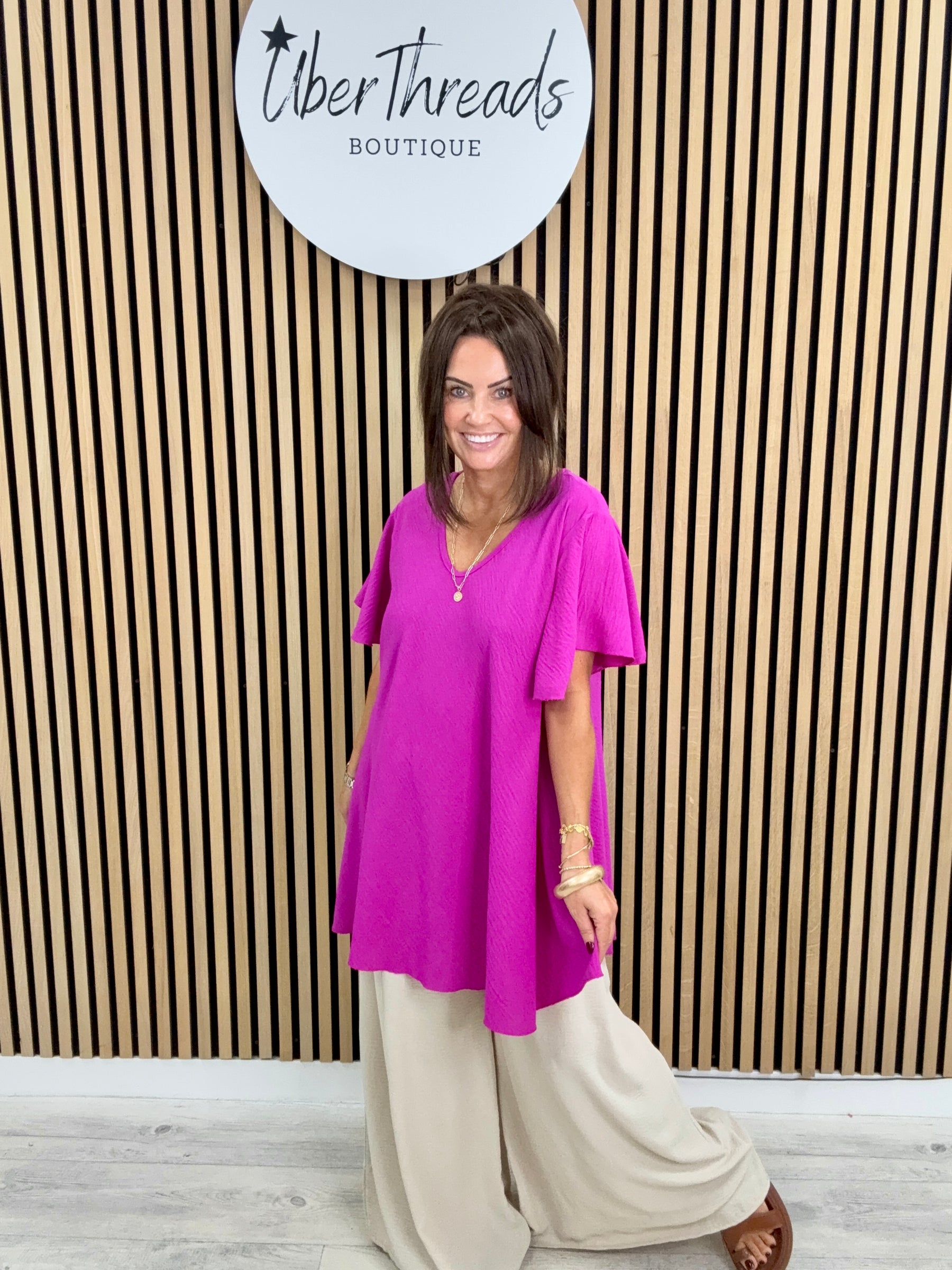 Heidi Swing Tunic - Magenta