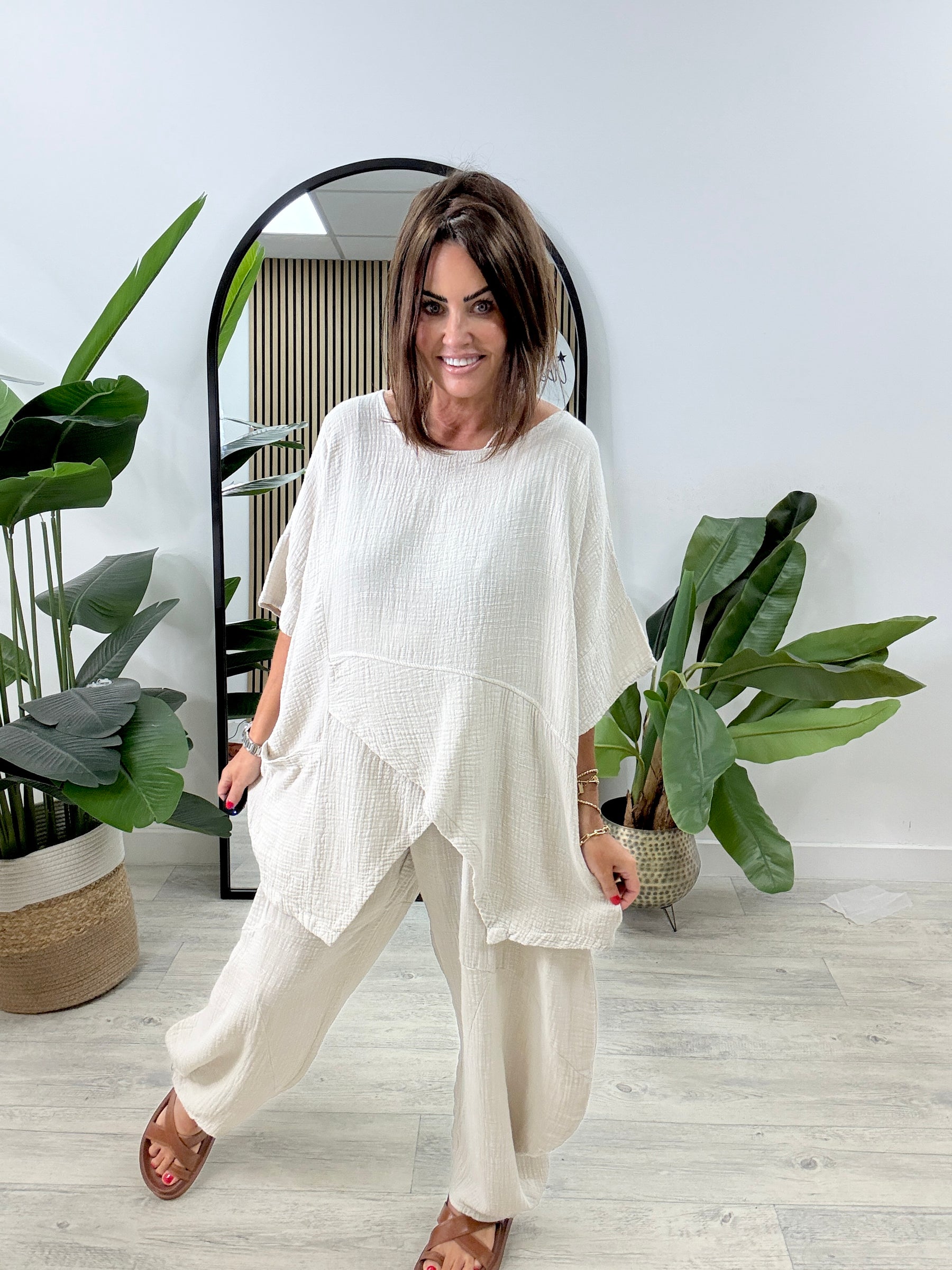The Rustic Verona Co-Ord - Cream
