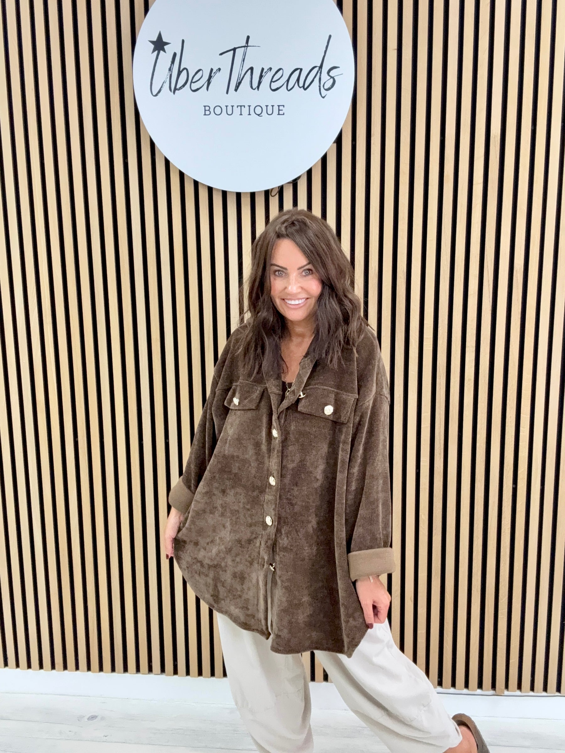 The Big Softie Military Shirt - Chocolate