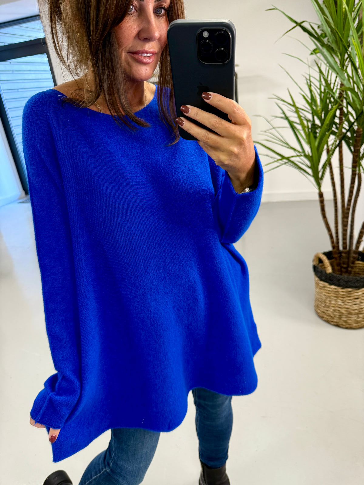 The Chelsea Round Neck Knit - Cobolt