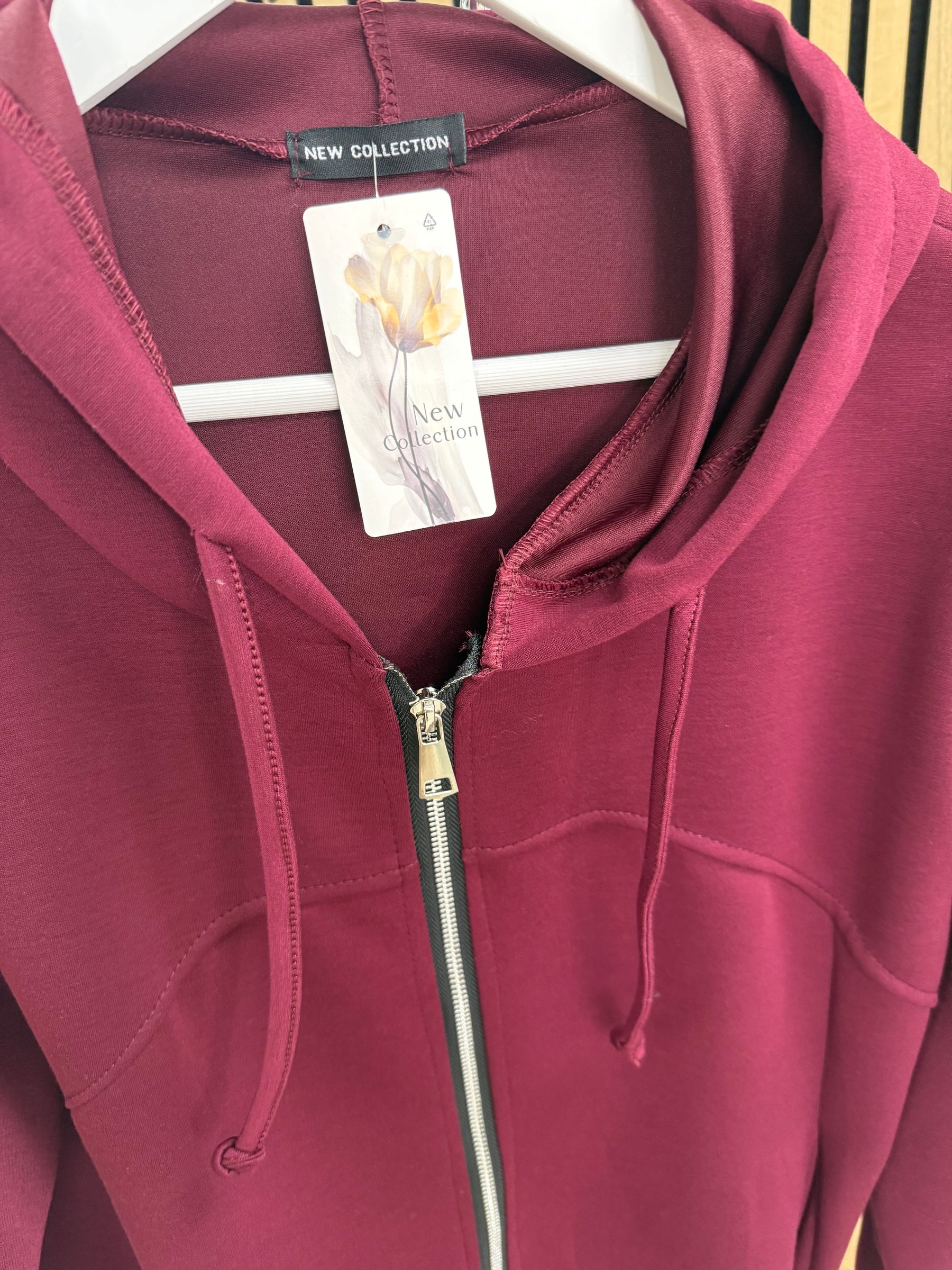 The Dalton Scuba Zip Hooded Tracksuit - Mulberry
