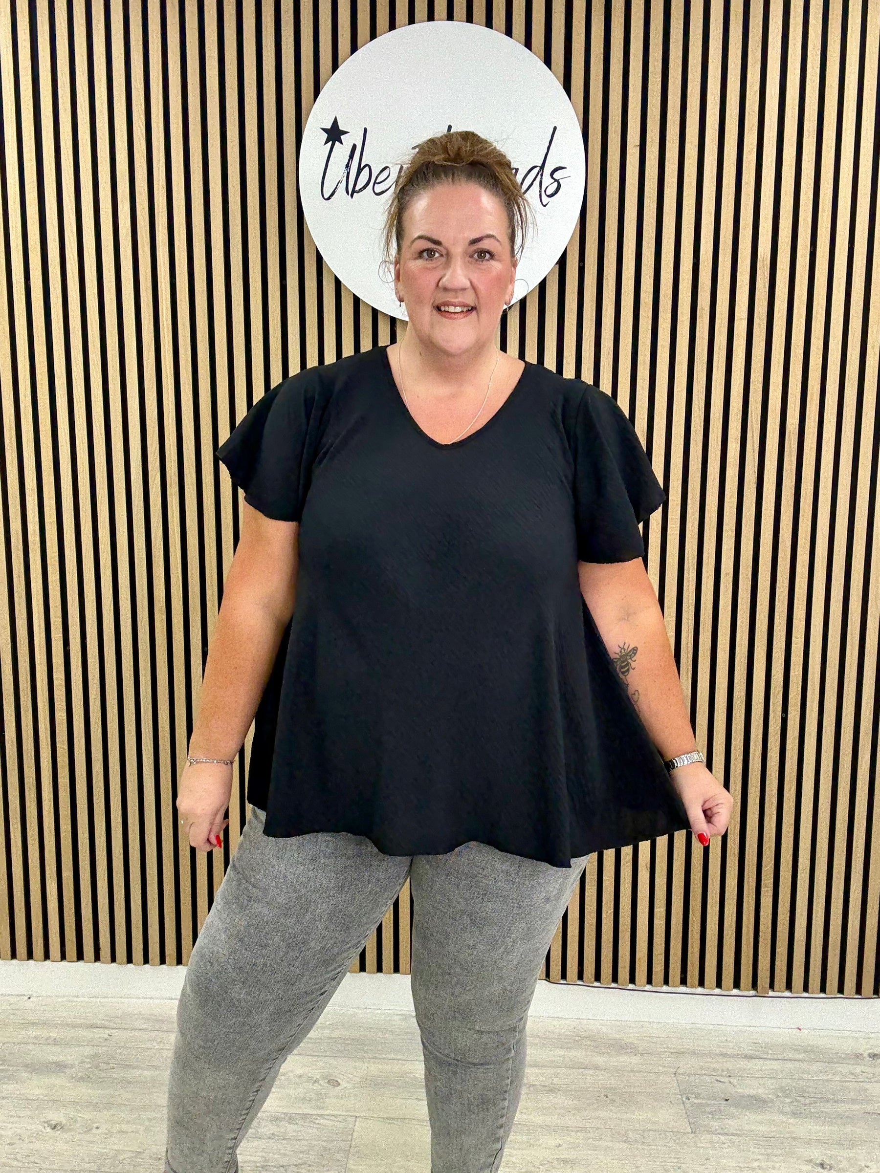 Heidi Swing Tunic - Black