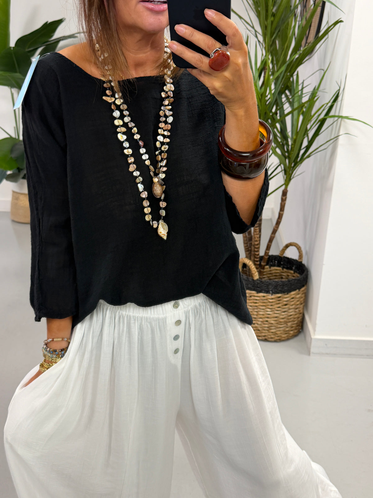 Basic Cotton Top - Black