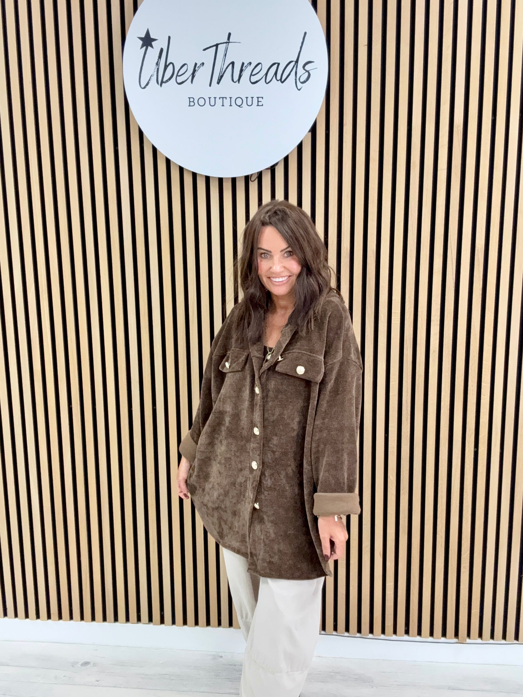 The Big Softie Military Shirt - Chocolate