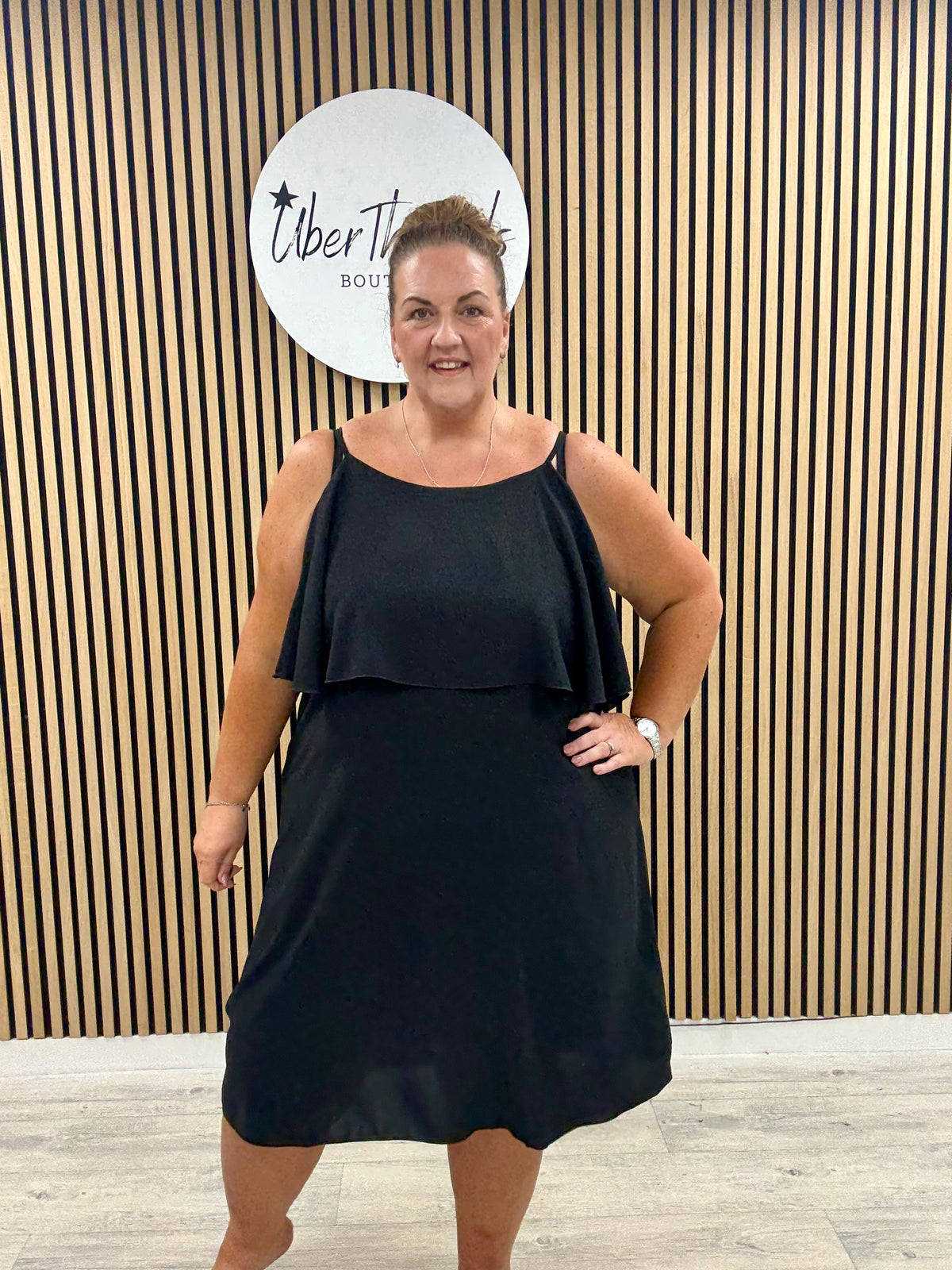 The Clara Frill Midaxi - Black